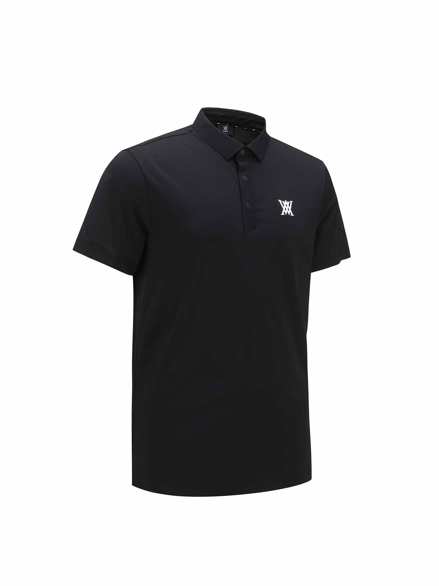 MEN BACK FABRIC BLOCK SHORT T-SHIRT