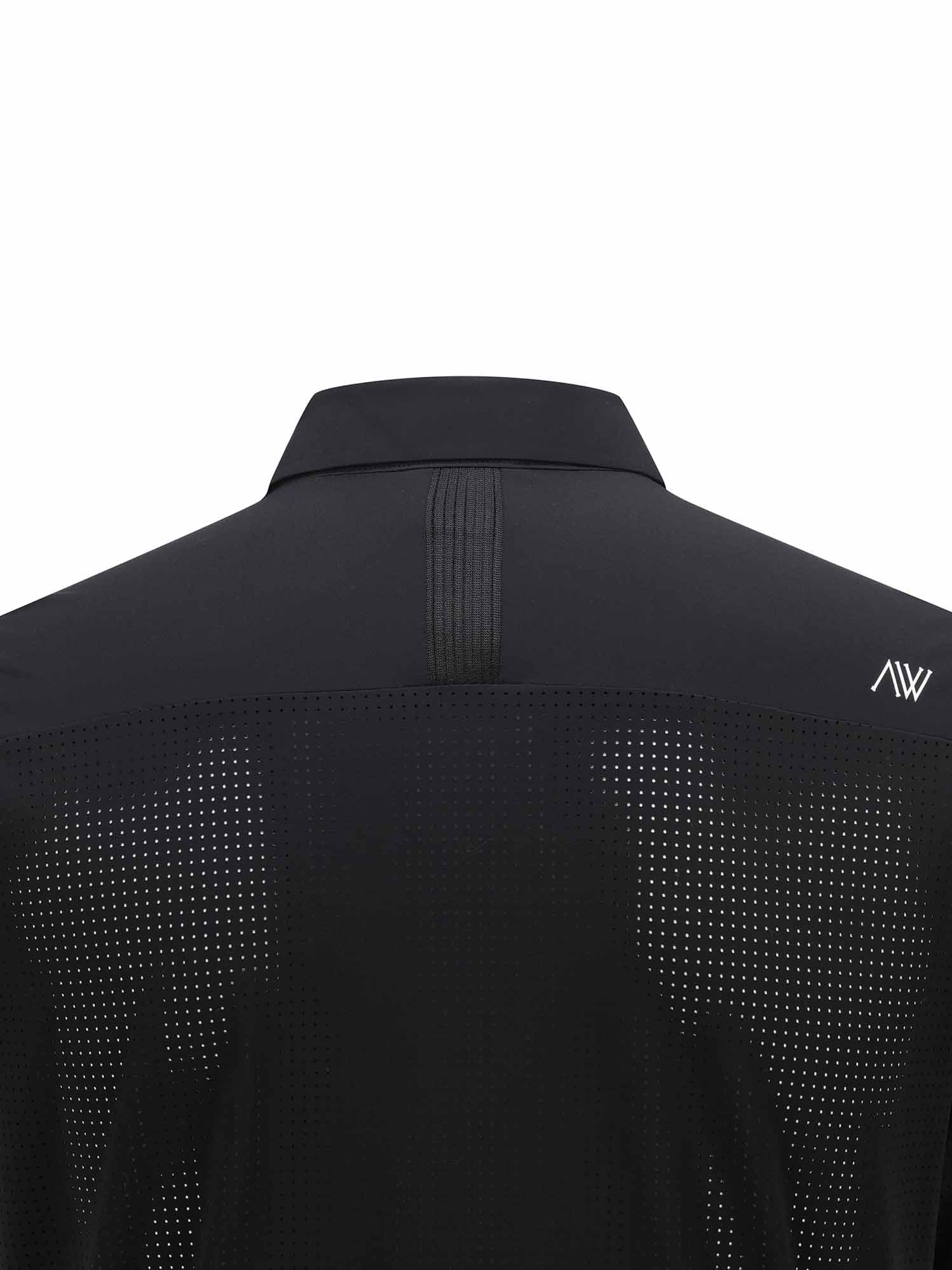 MEN BACK FABRIC BLOCK SHORT T-SHIRT