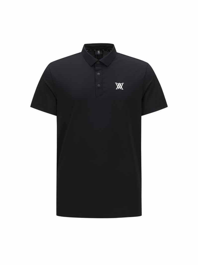 MEN BACK FABRIC BLOCK SHORT T-SHIRT