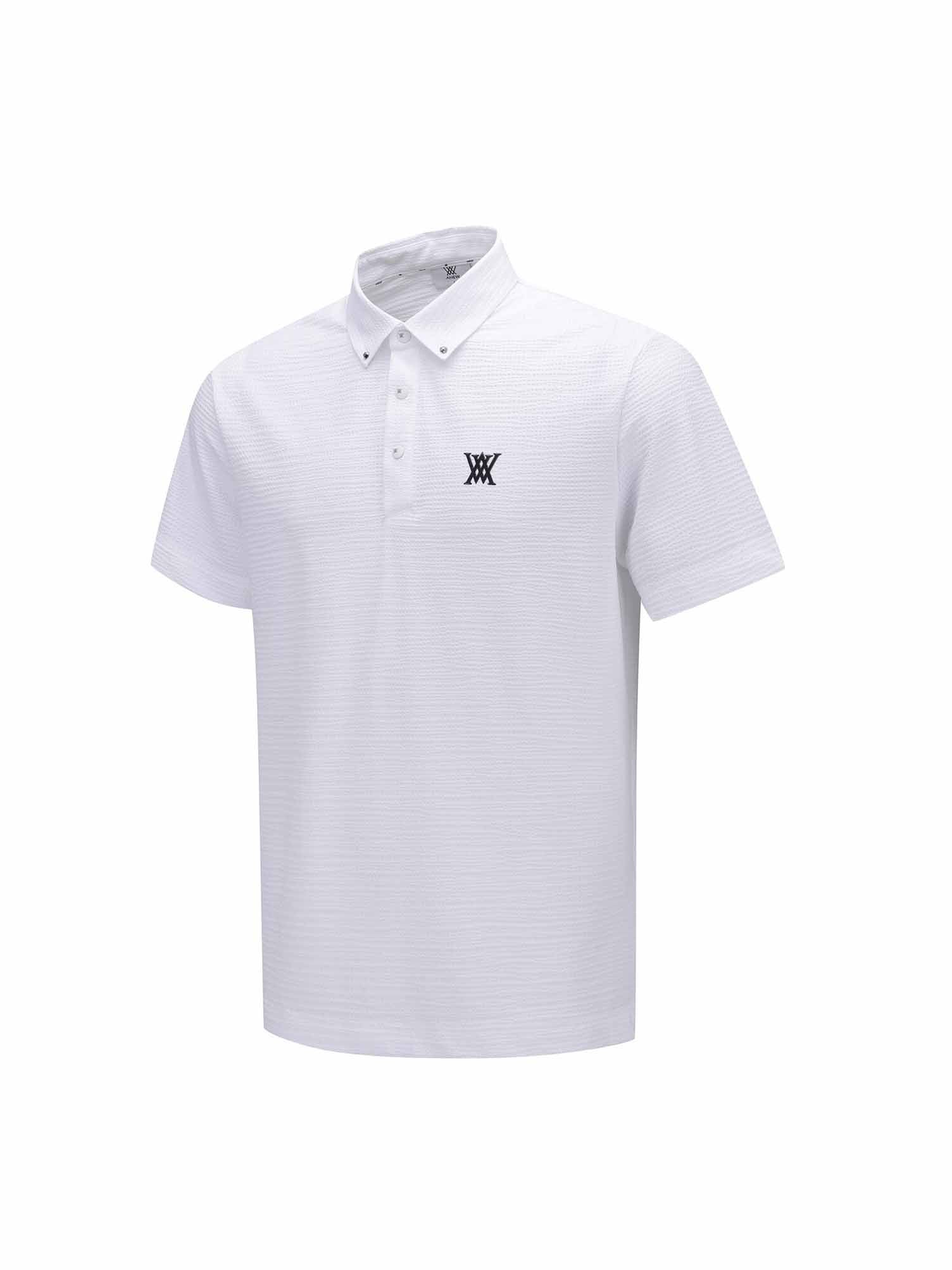 MEN CRACK FABRIC SHORT T-SHIRT