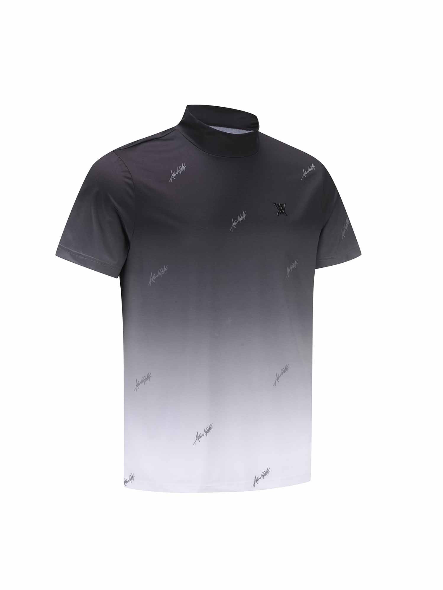 MEN LOGO PATTERN NECK T-SHIRT