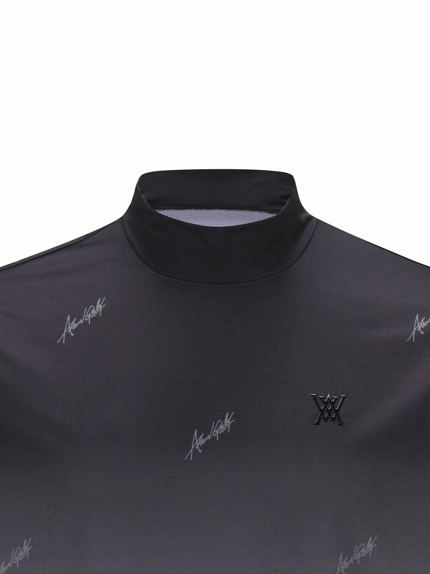 MEN LOGO PATTERN NECK T-SHIRT