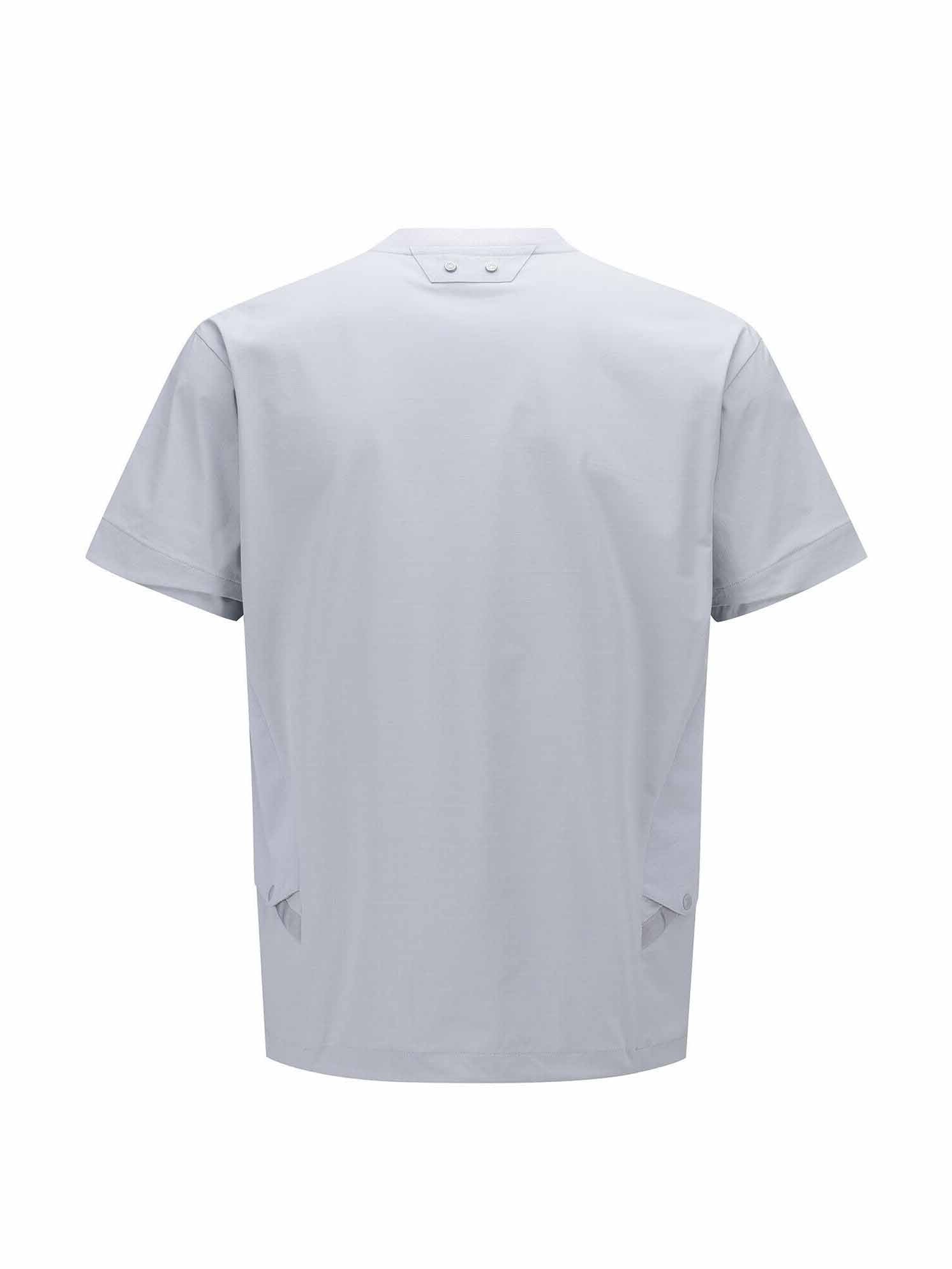 MEN WOOVEN MIX CREW NECK