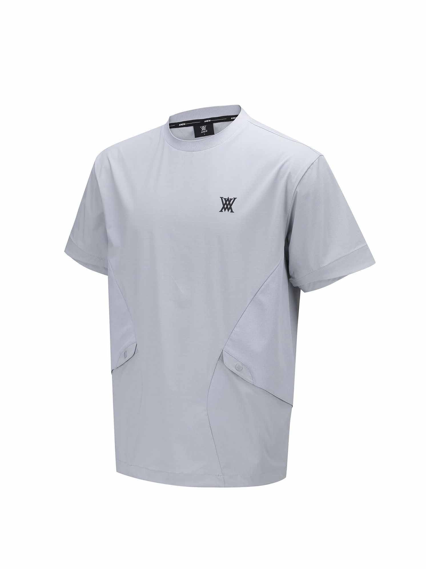 MEN WOOVEN MIX CREW NECK