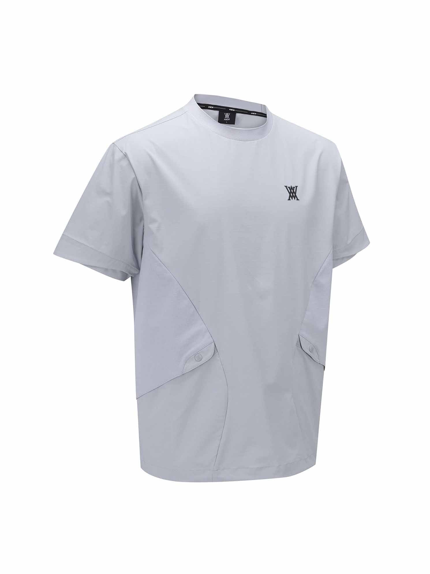 MEN WOOVEN MIX CREW NECK