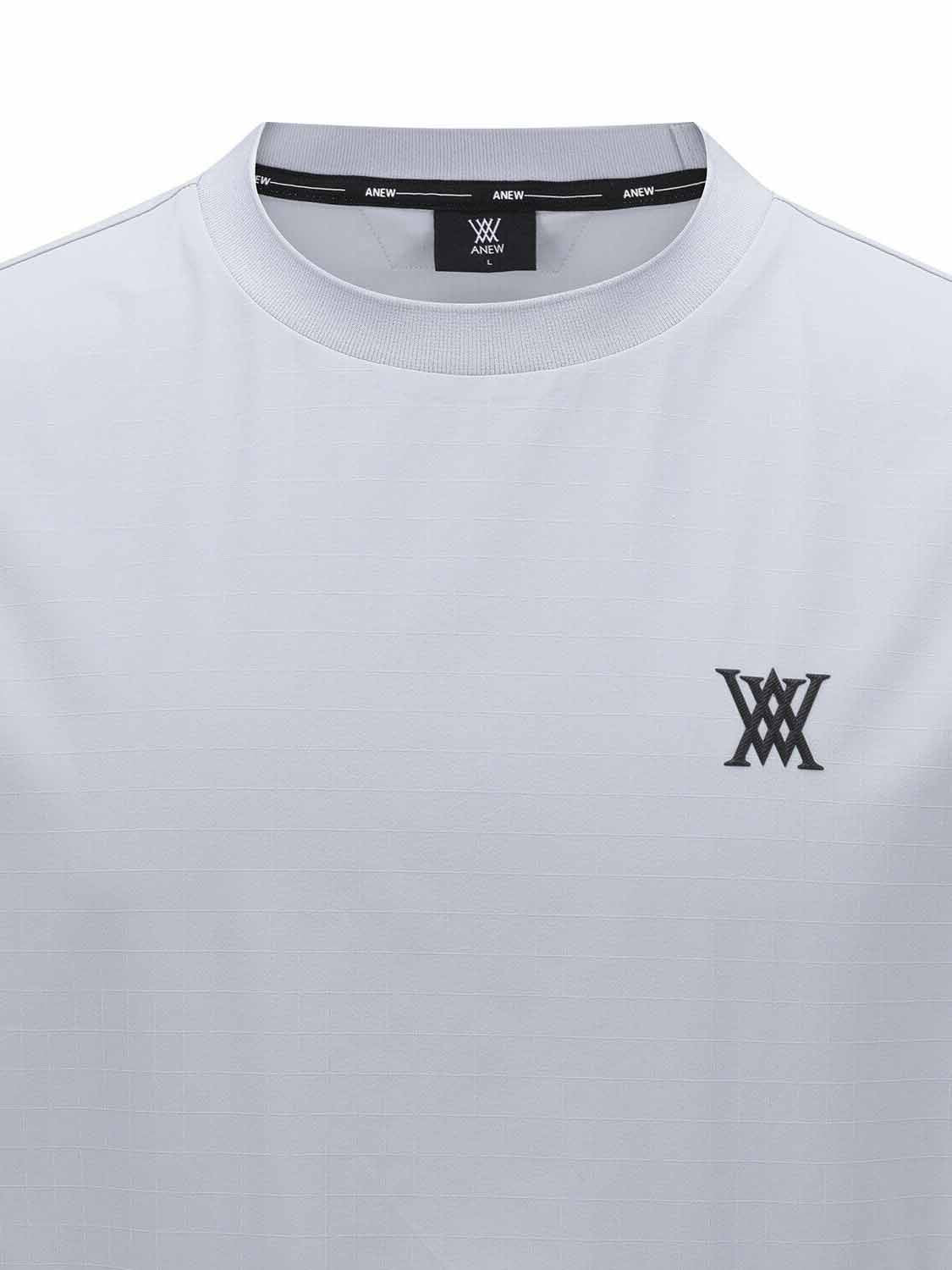 MEN WOOVEN MIX CREW NECK