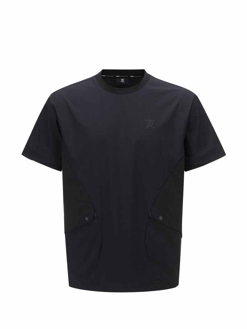 MEN WOOVEN MIX CREW NECK