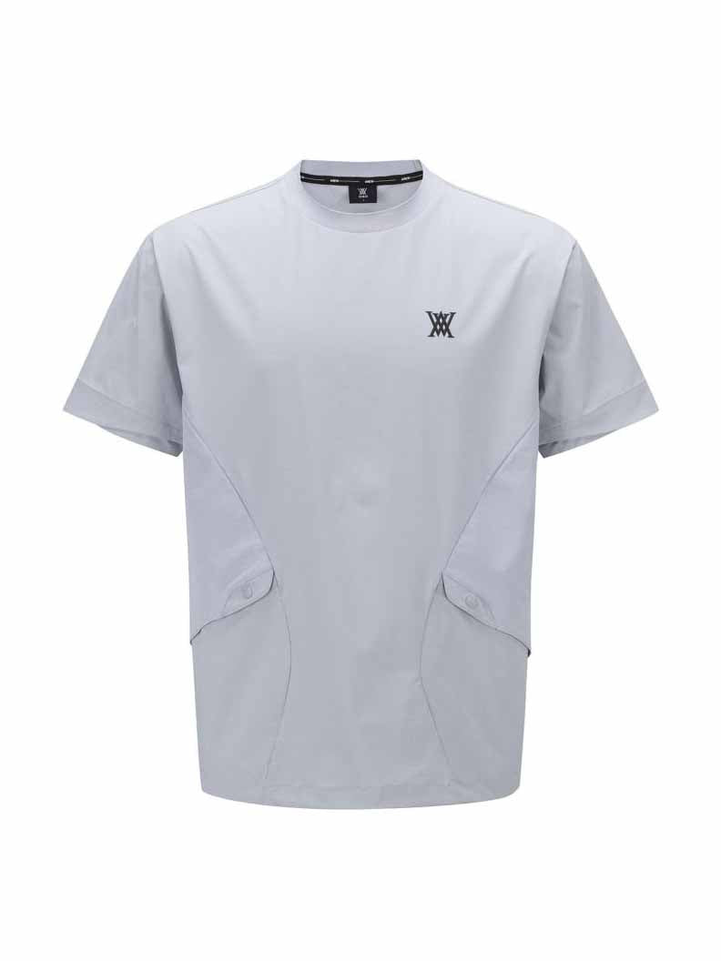 MEN WOOVEN MIX CREW NECK