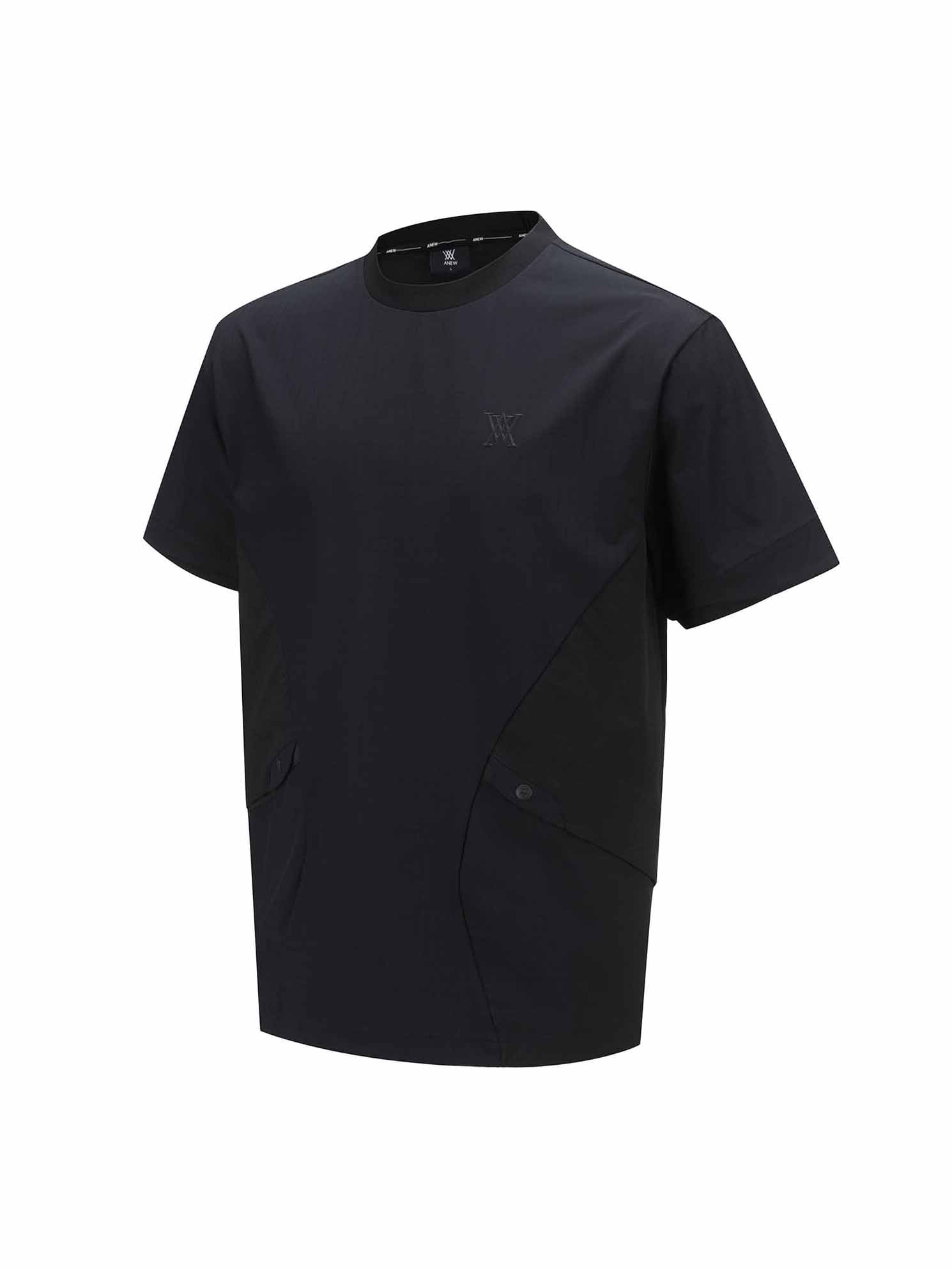 MEN WOOVEN MIX CREW NECK