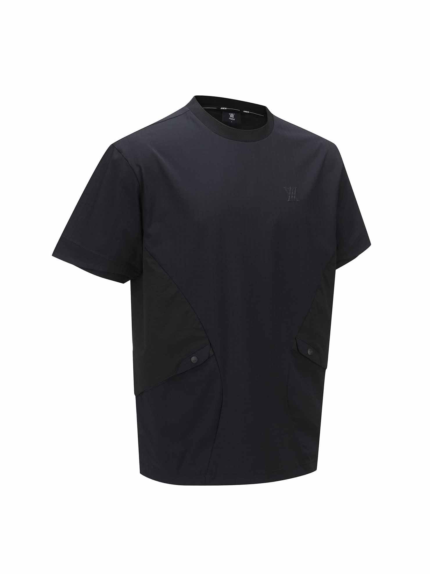MEN WOOVEN MIX CREW NECK