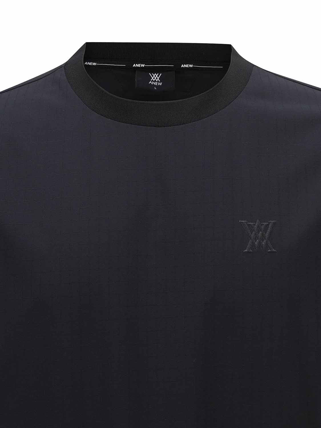 MEN WOOVEN MIX CREW NECK