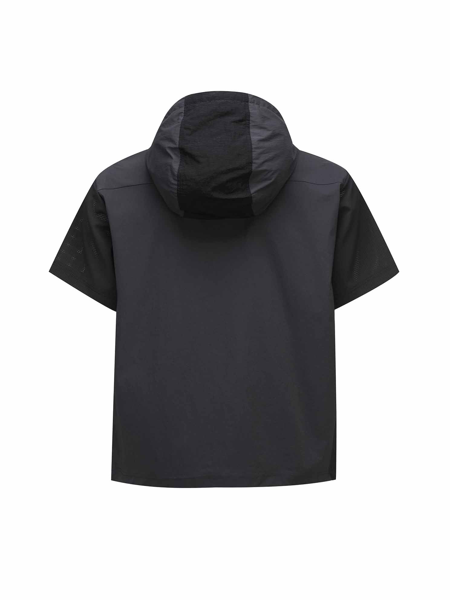MEN WOOVEN PACH HOODIE