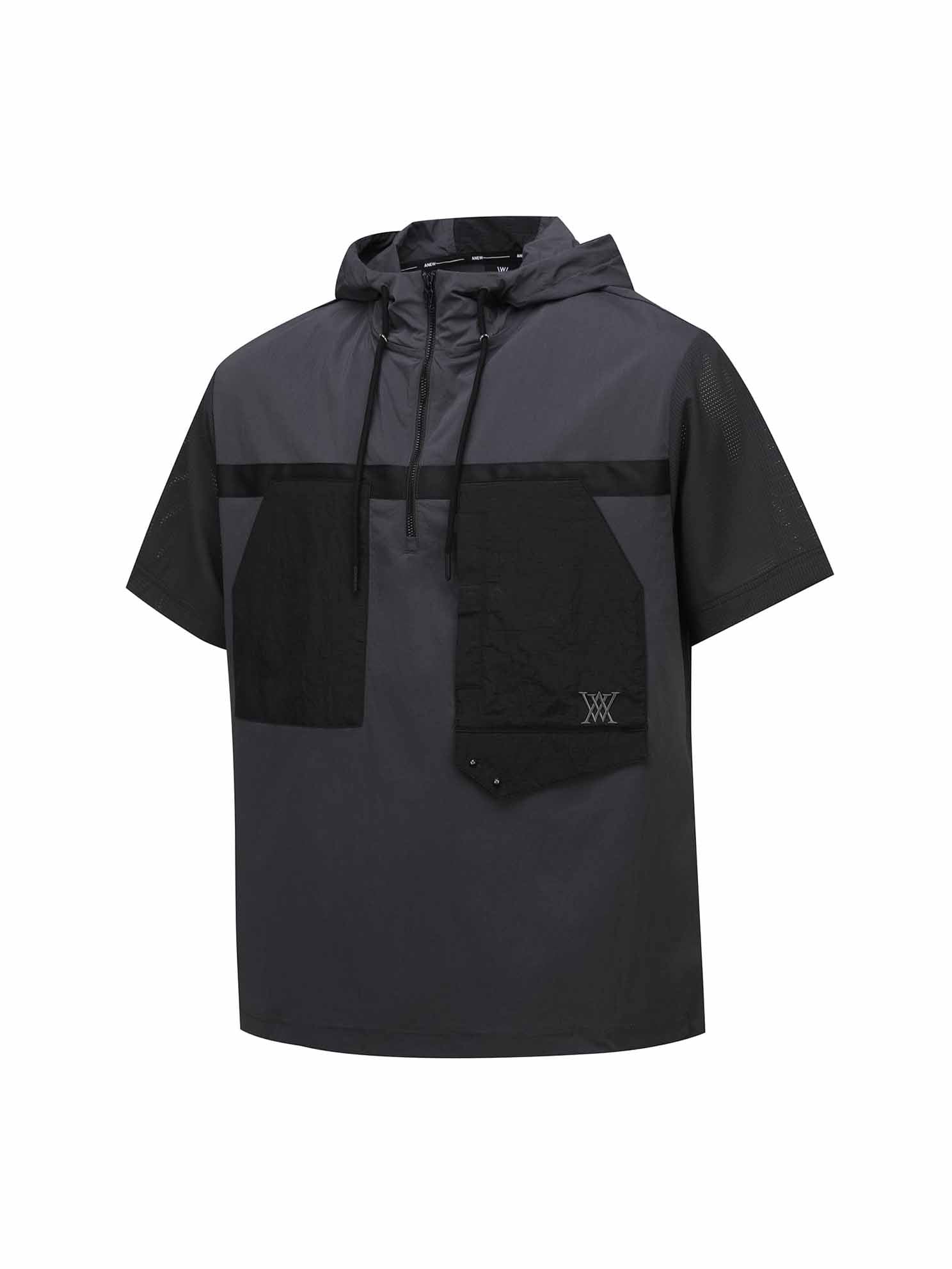 MEN WOOVEN PACH HOODIE