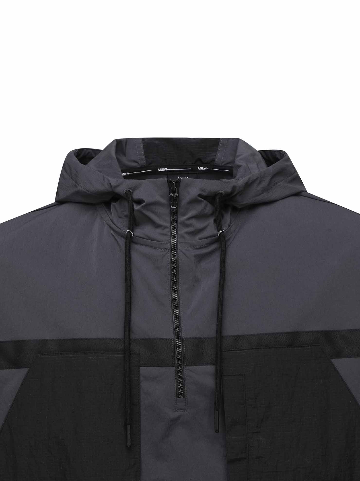 MEN WOOVEN PACH HOODIE