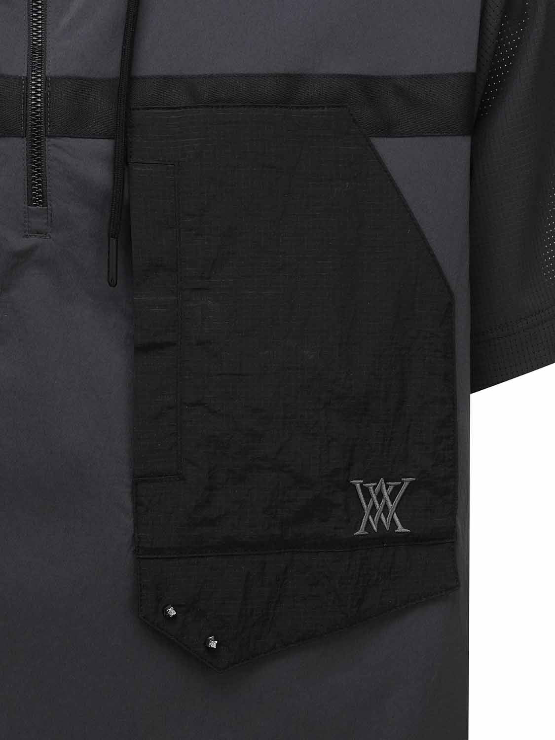 MEN WOOVEN PACH HOODIE