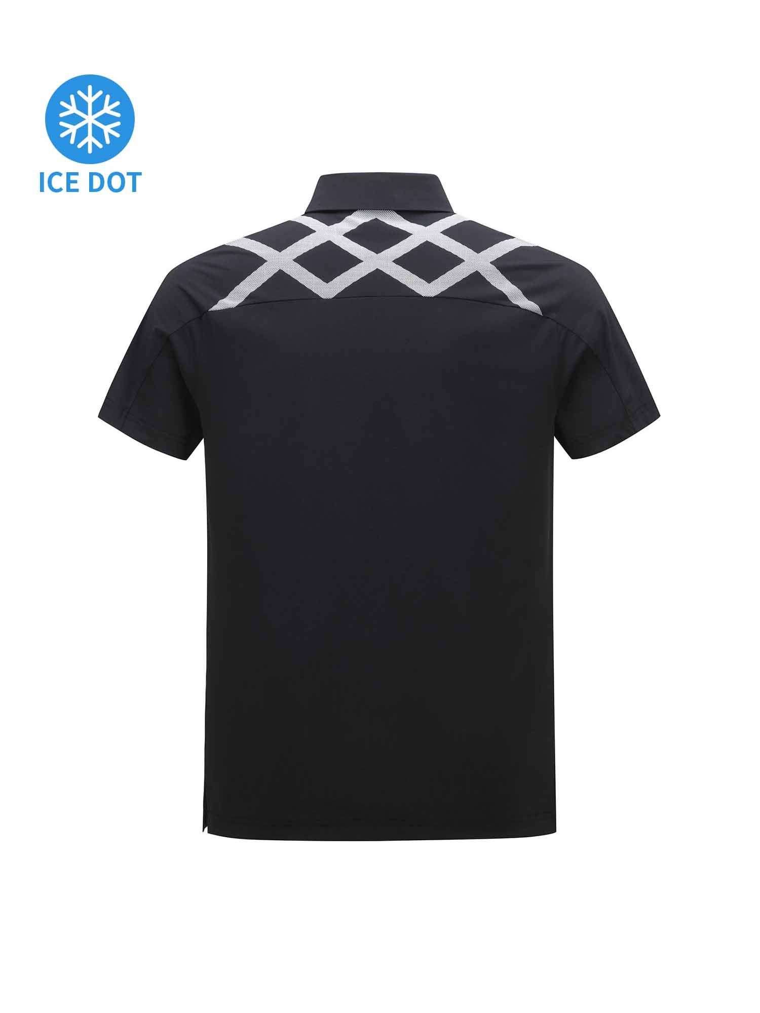 MEN ICE DOTS LOGO PATTERN SHORT T-SHIRT