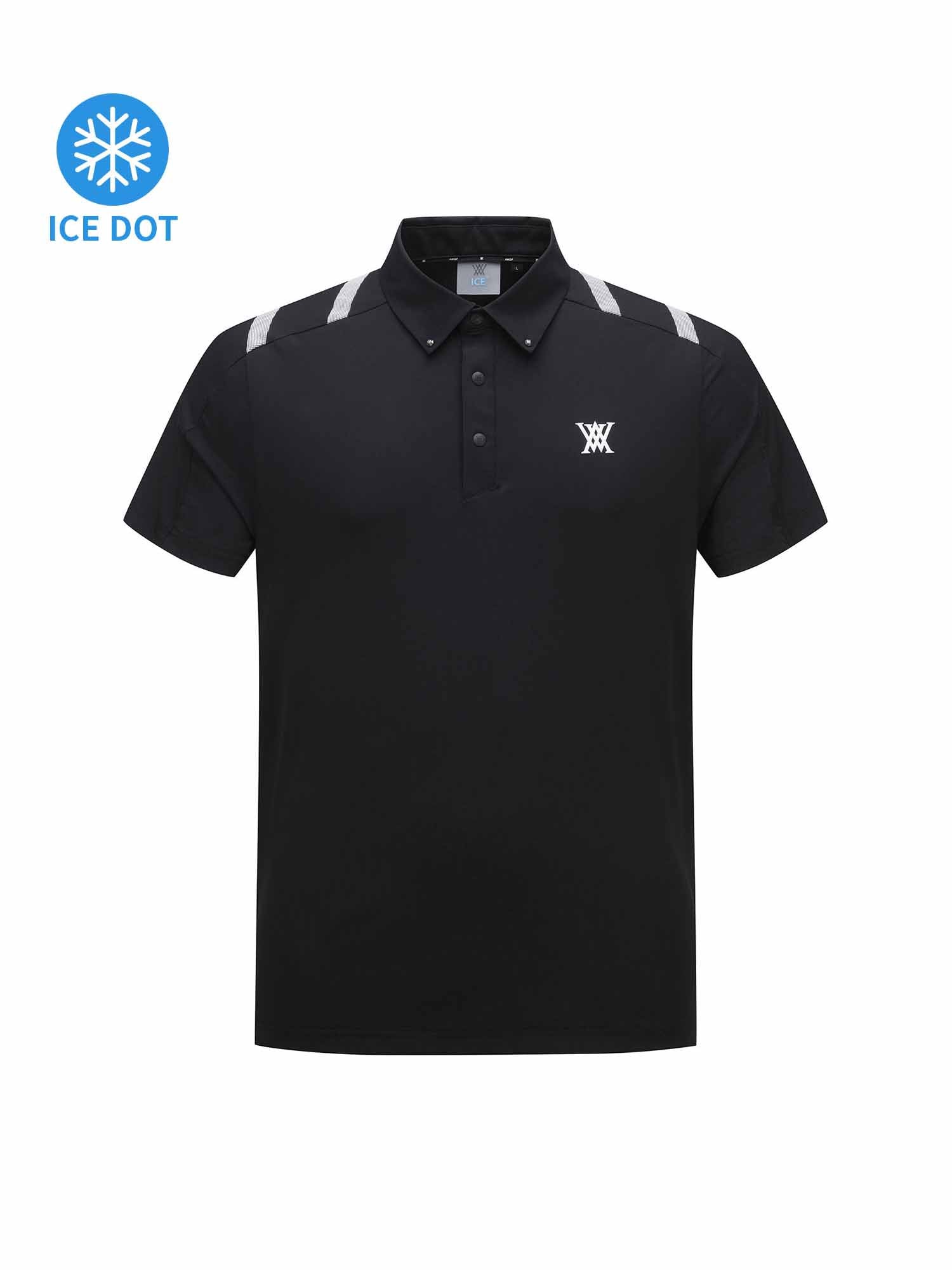 MEN ICE DOTS LOGO PATTERN SHORT T-SHIRT