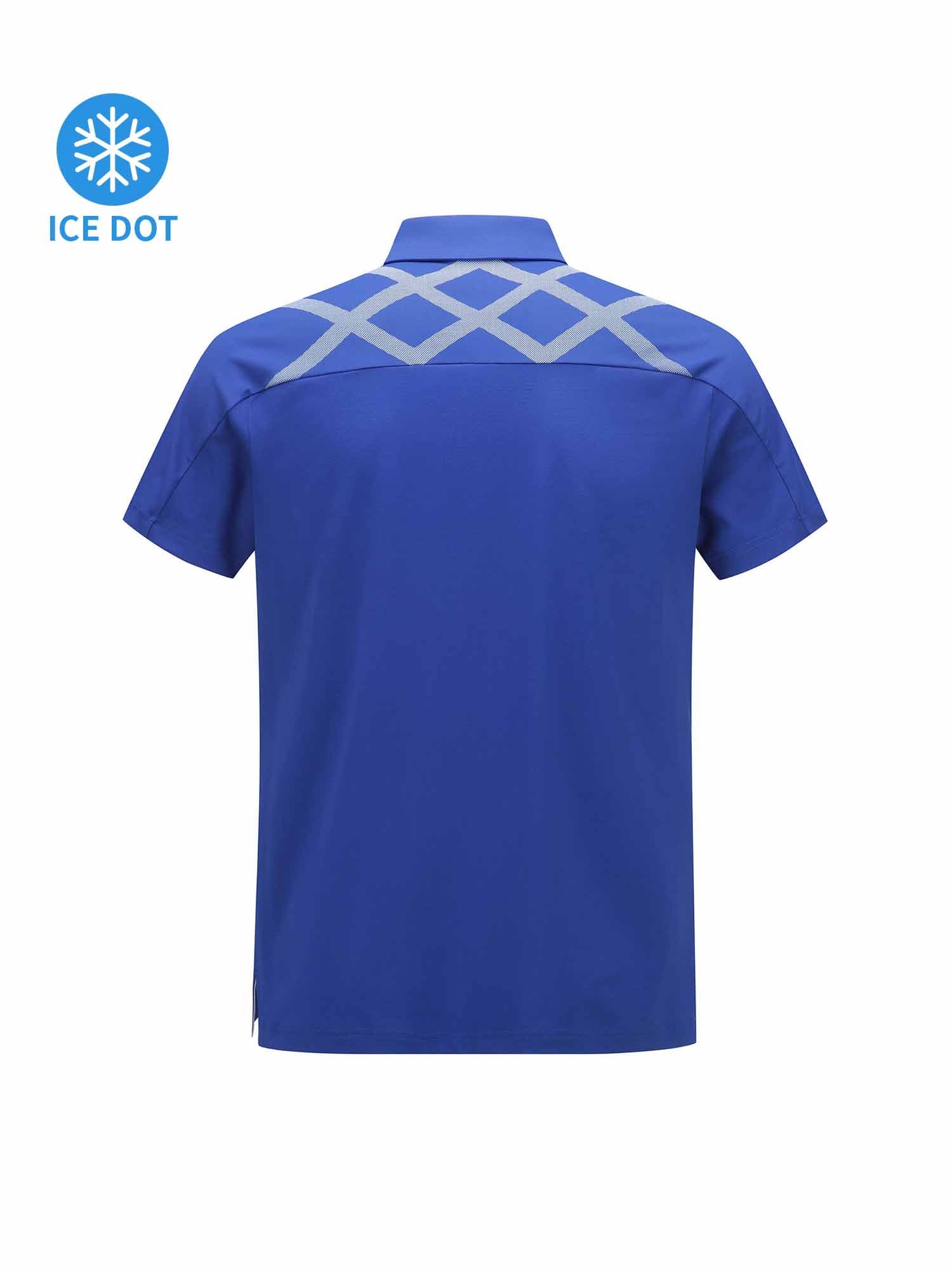 MEN ICE DOTS LOGO PATTERN SHORT T-SHIRT