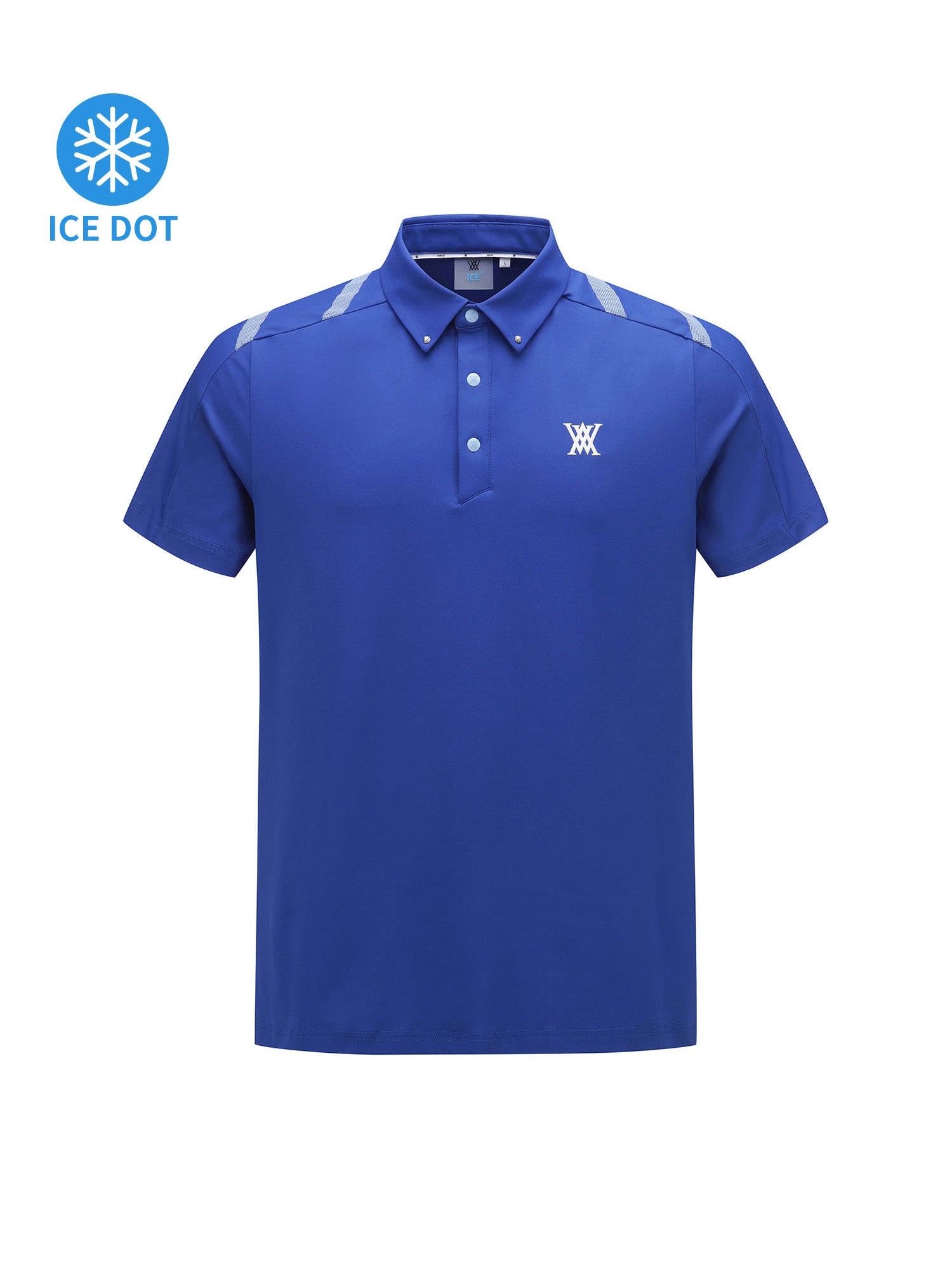 MEN ICE DOTS LOGO PATTERN SHORT T-SHIRT