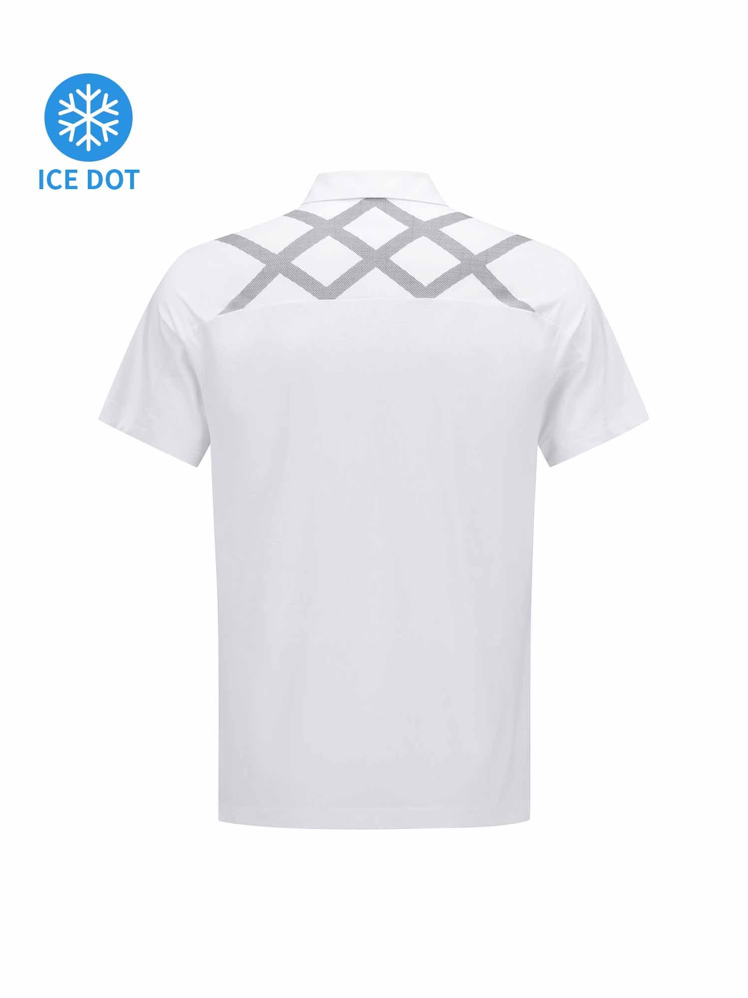 MEN ICE DOTS LOGO PATTERN SHORT T-SHIRT