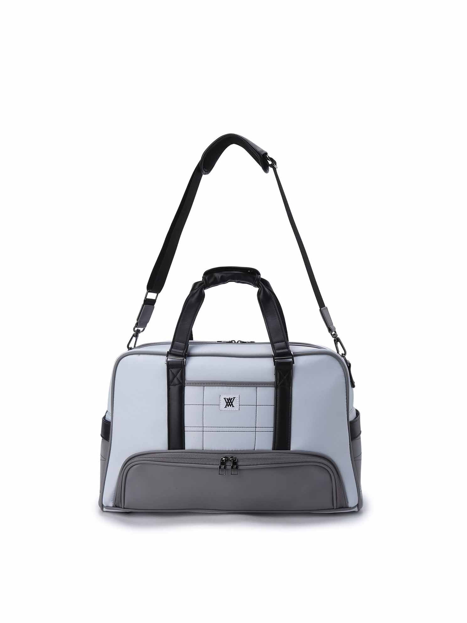 DOUBLE LOGO BOSTON BAG