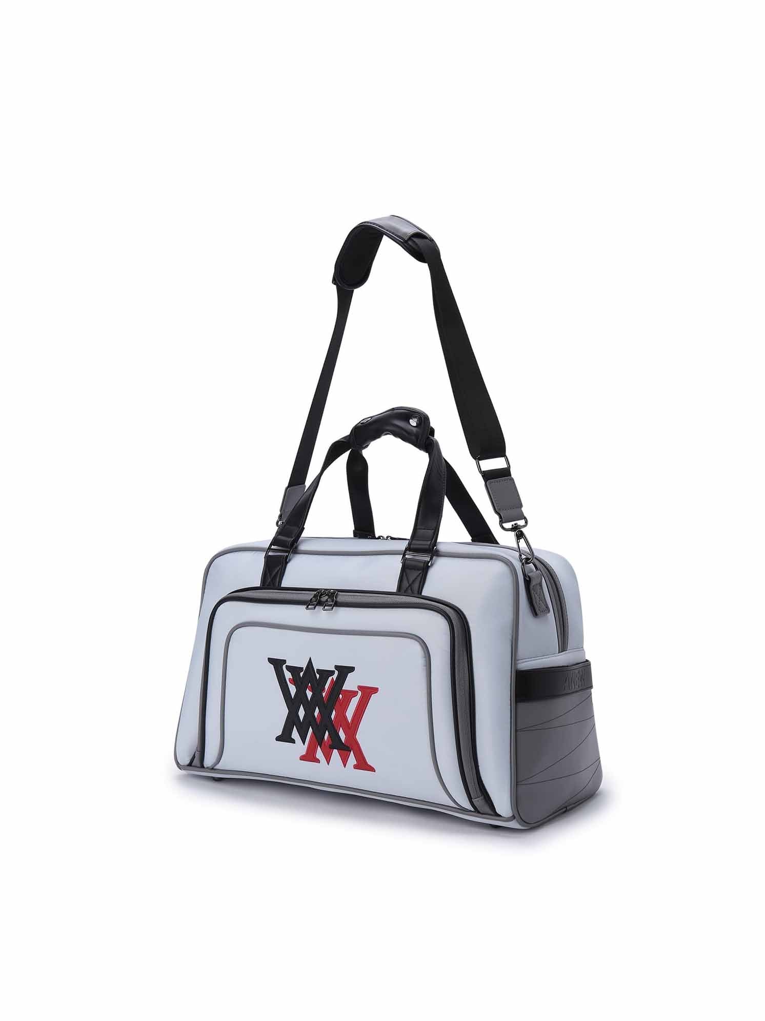 DOUBLE LOGO BOSTON BAG