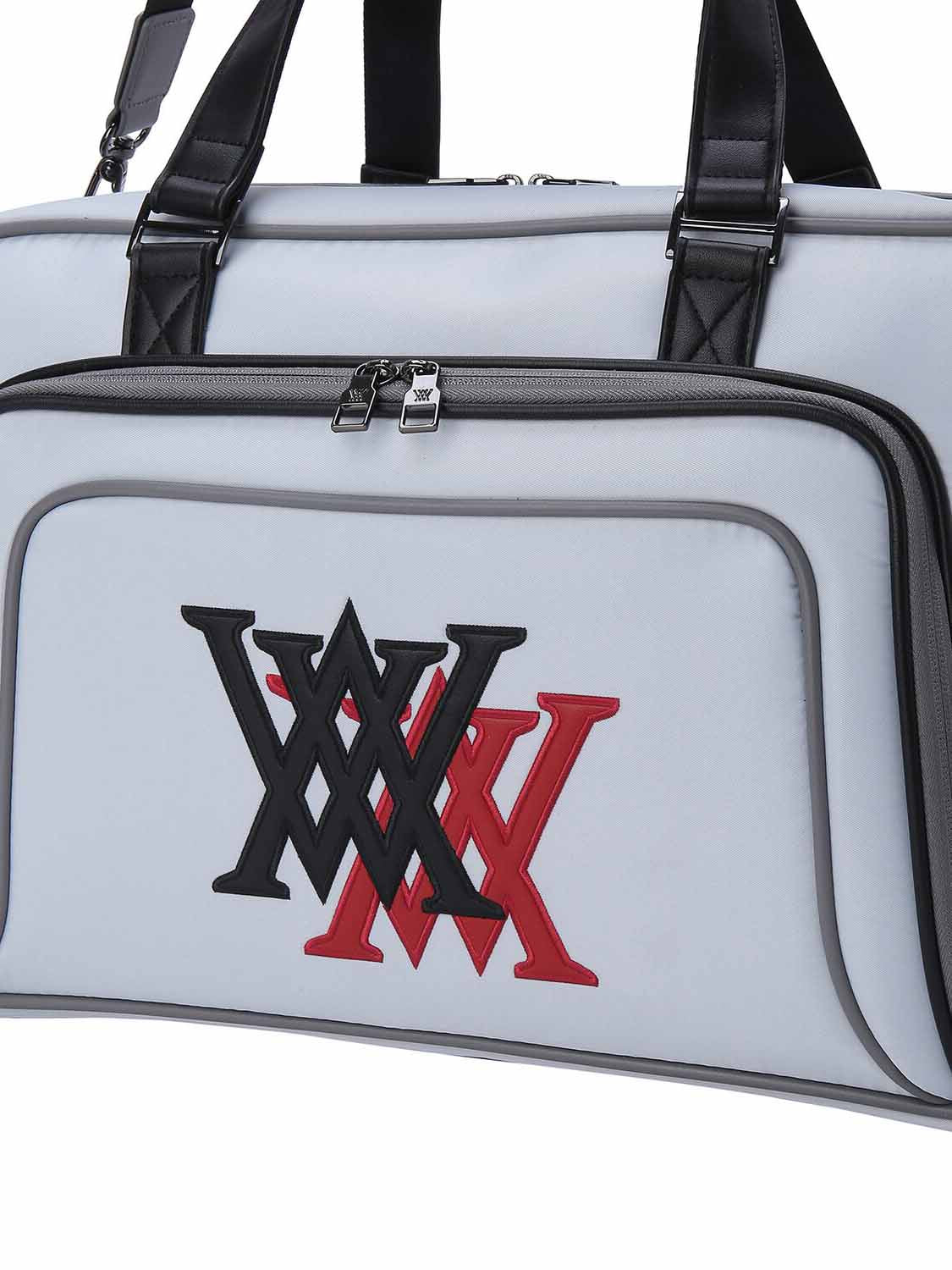 DOUBLE LOGO BOSTON BAG