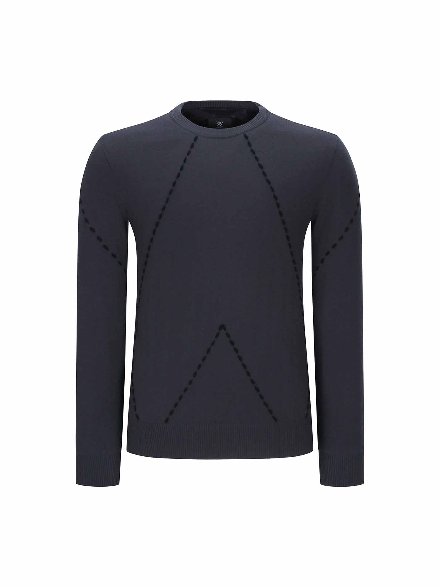 MEN HANDLE CHAIN EMBROIDERY PULLOVER