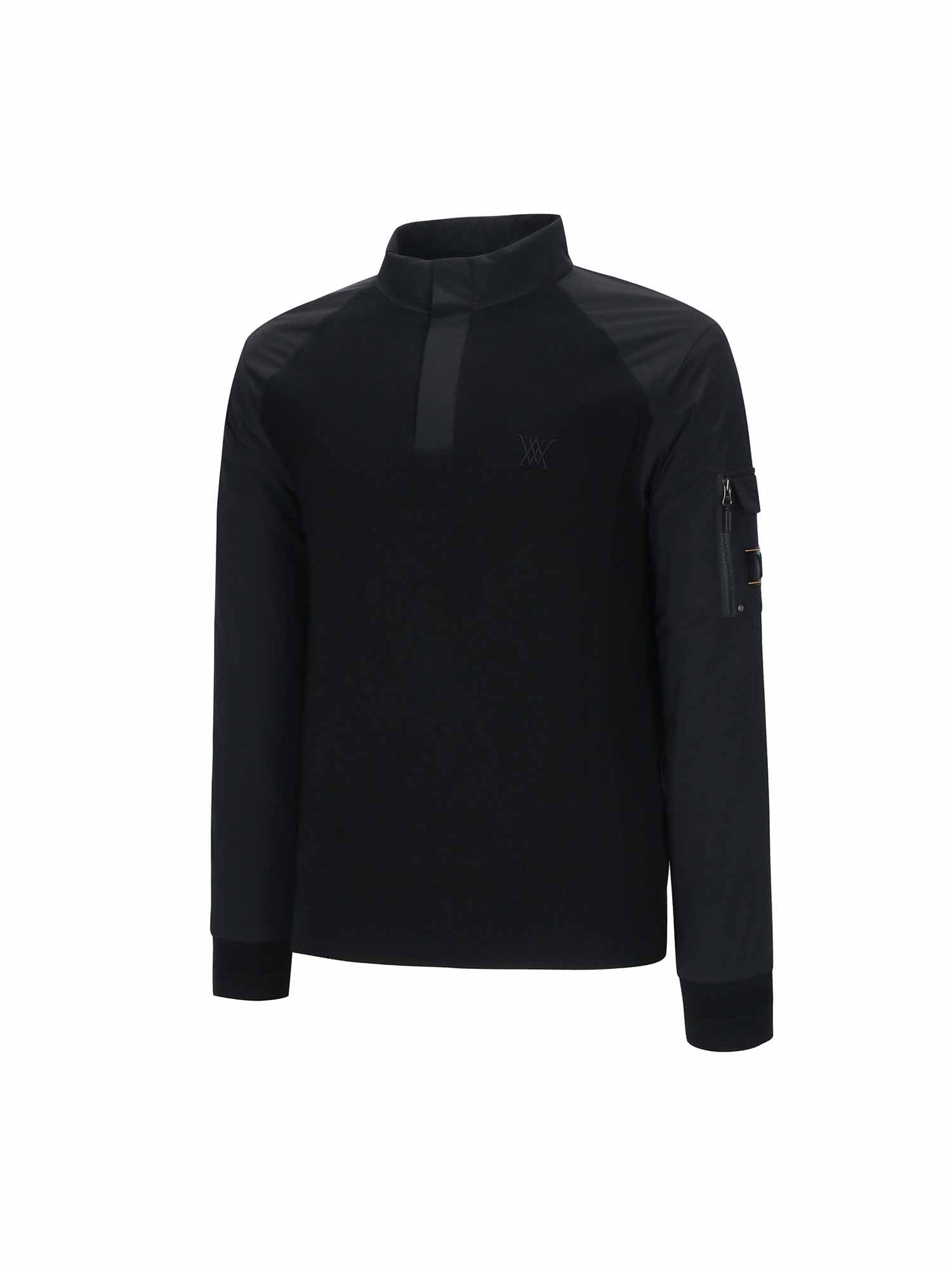 MEN PERFORMANCE WIND BLOCK HYBRID PULLOVER