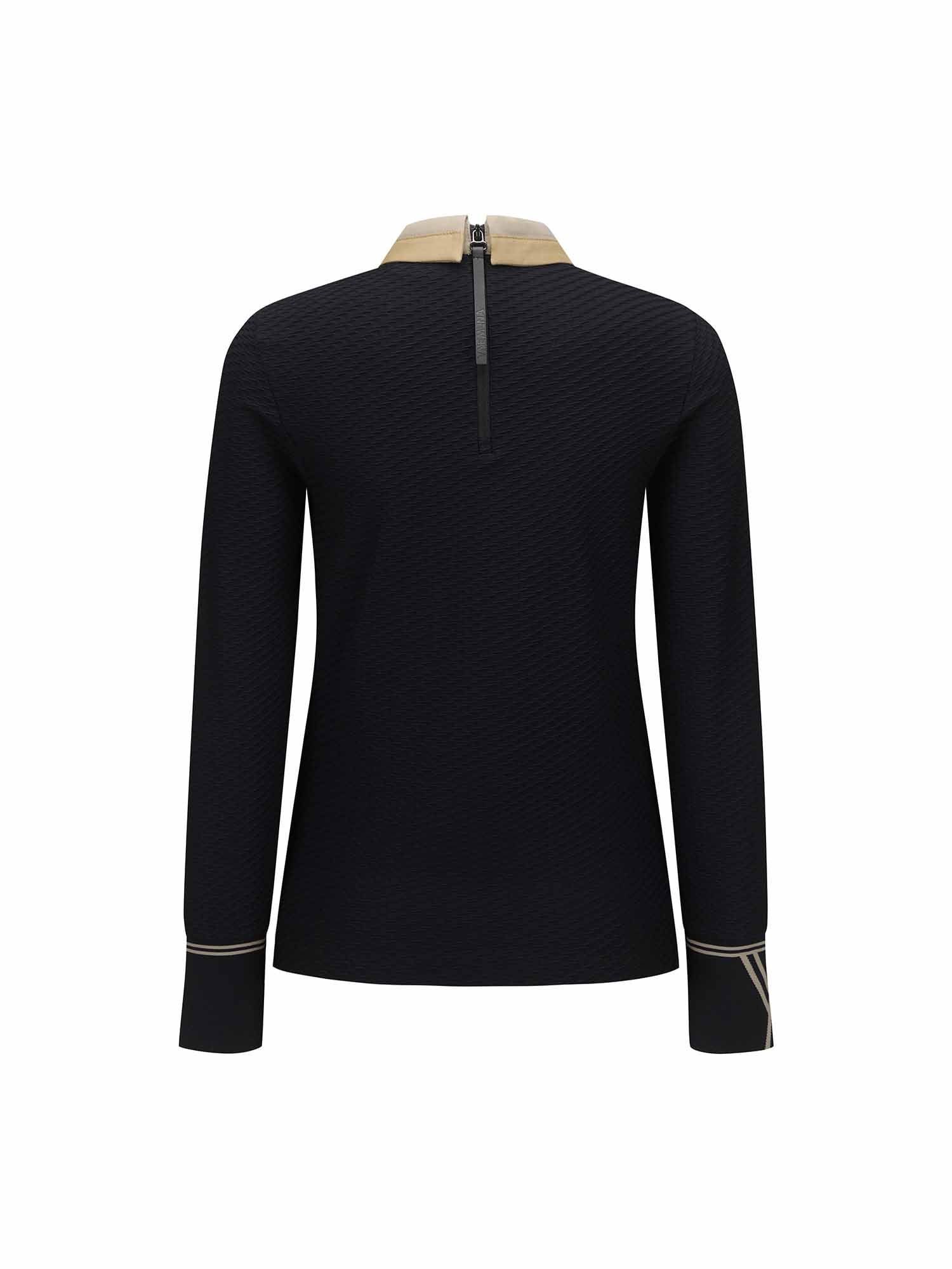 WOMEN FA BACK ZIP LONG T-SHIRT