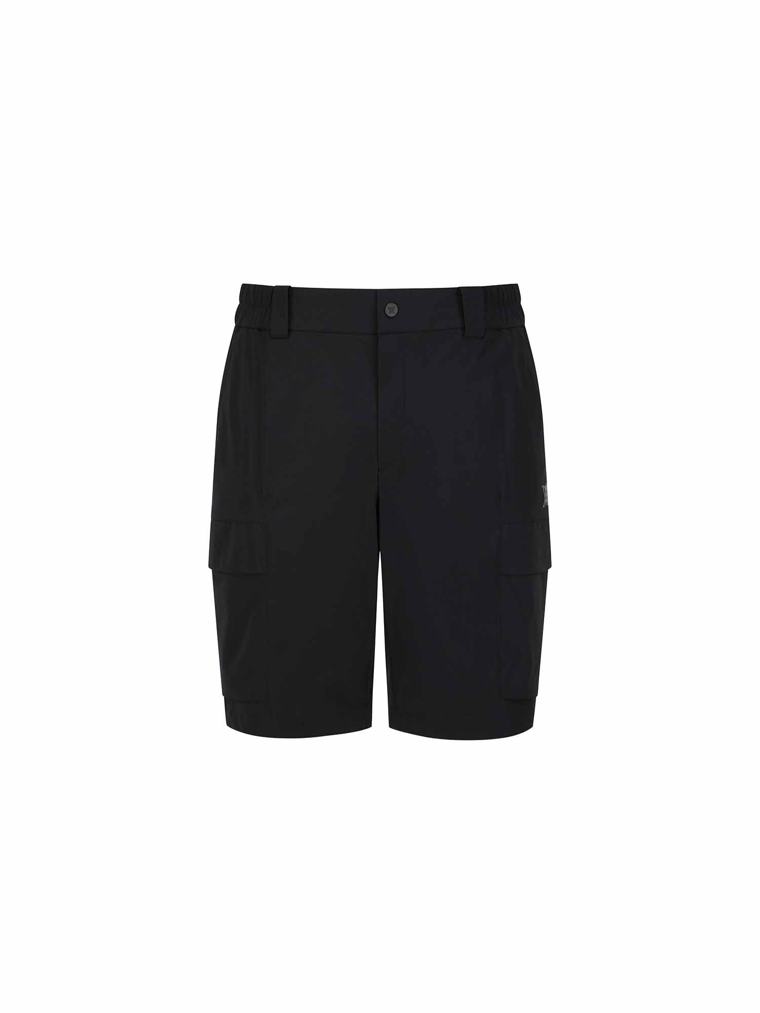 MEN SM BLACK FINISH HALF PANTS