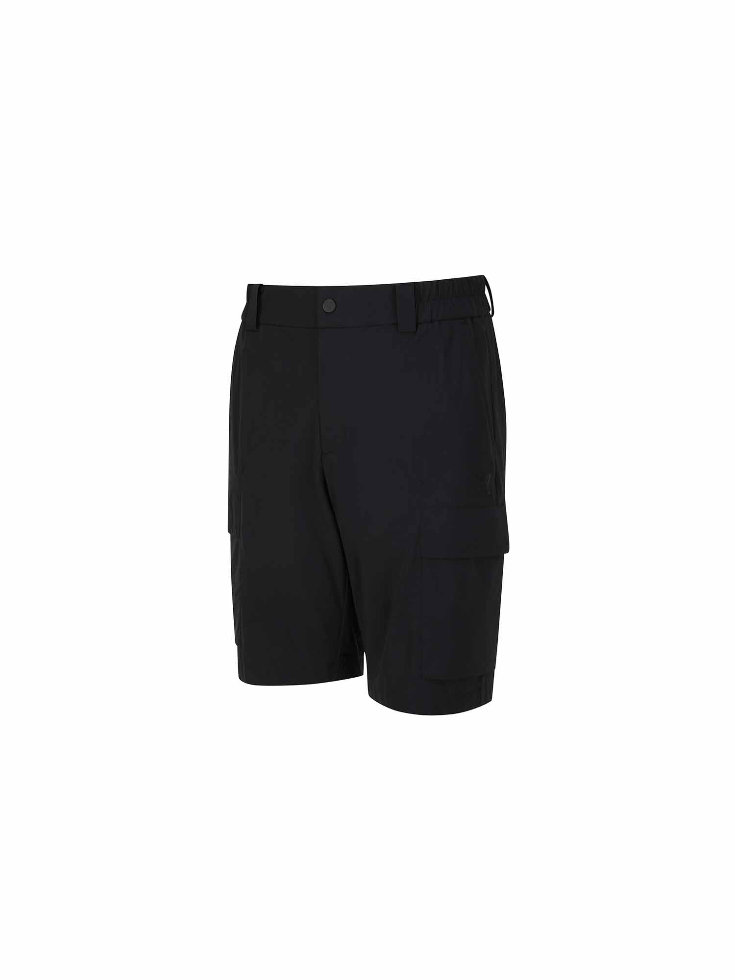 MEN SM BLACK FINISH HALF PANTS