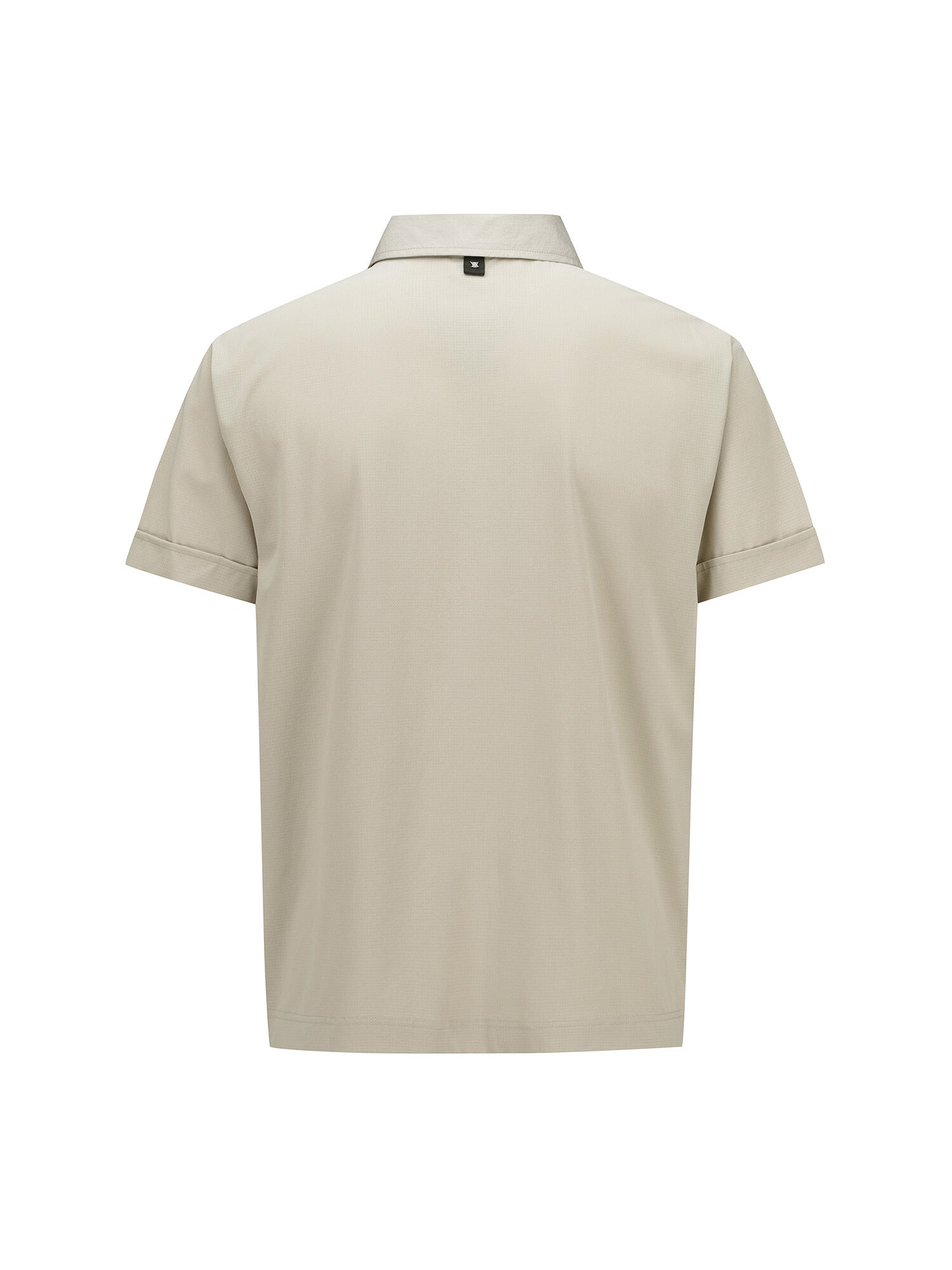 MEN WOOVEN PACTCH POINT SHORT T-SHIRT