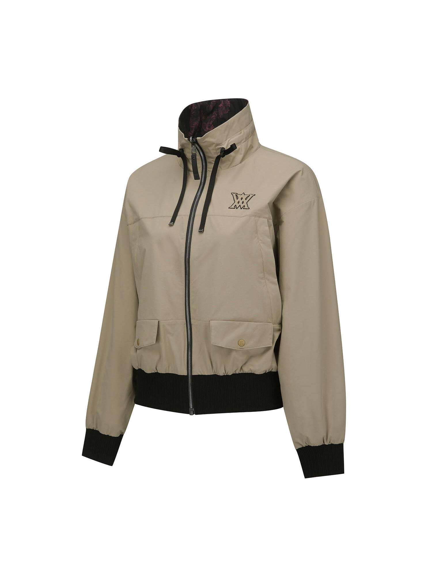 WOMEN FA FLOWER PATTERN REVERSIBLE JACKET