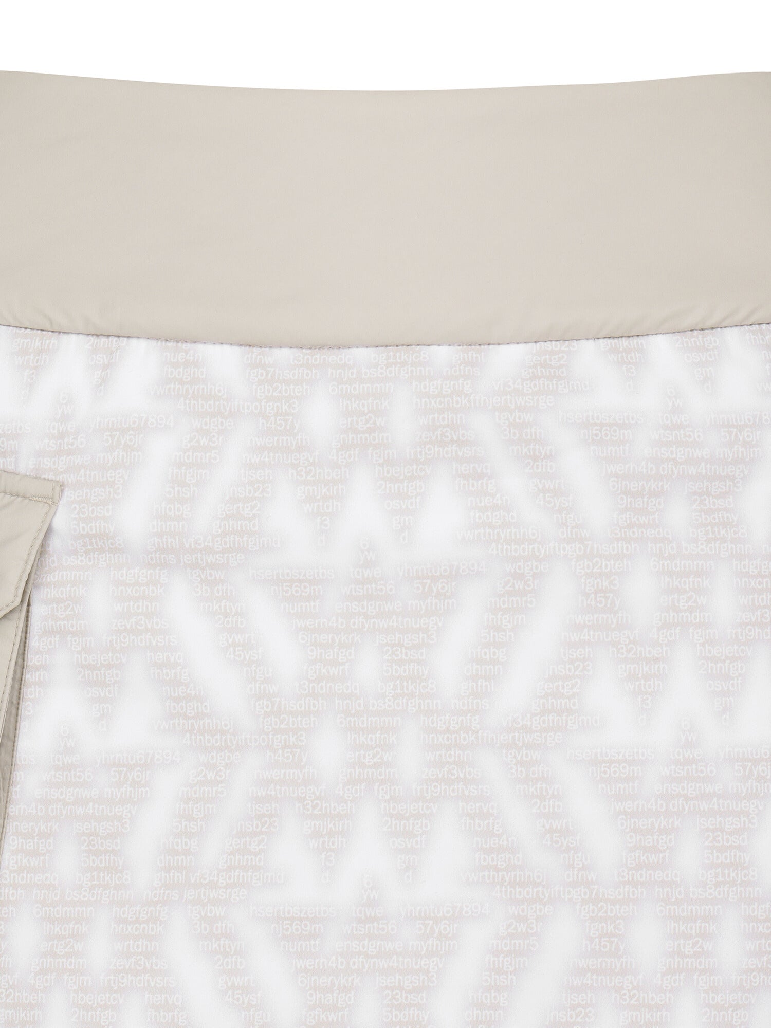WOMEN WI LOGO PATTERN PADDED SKIRT