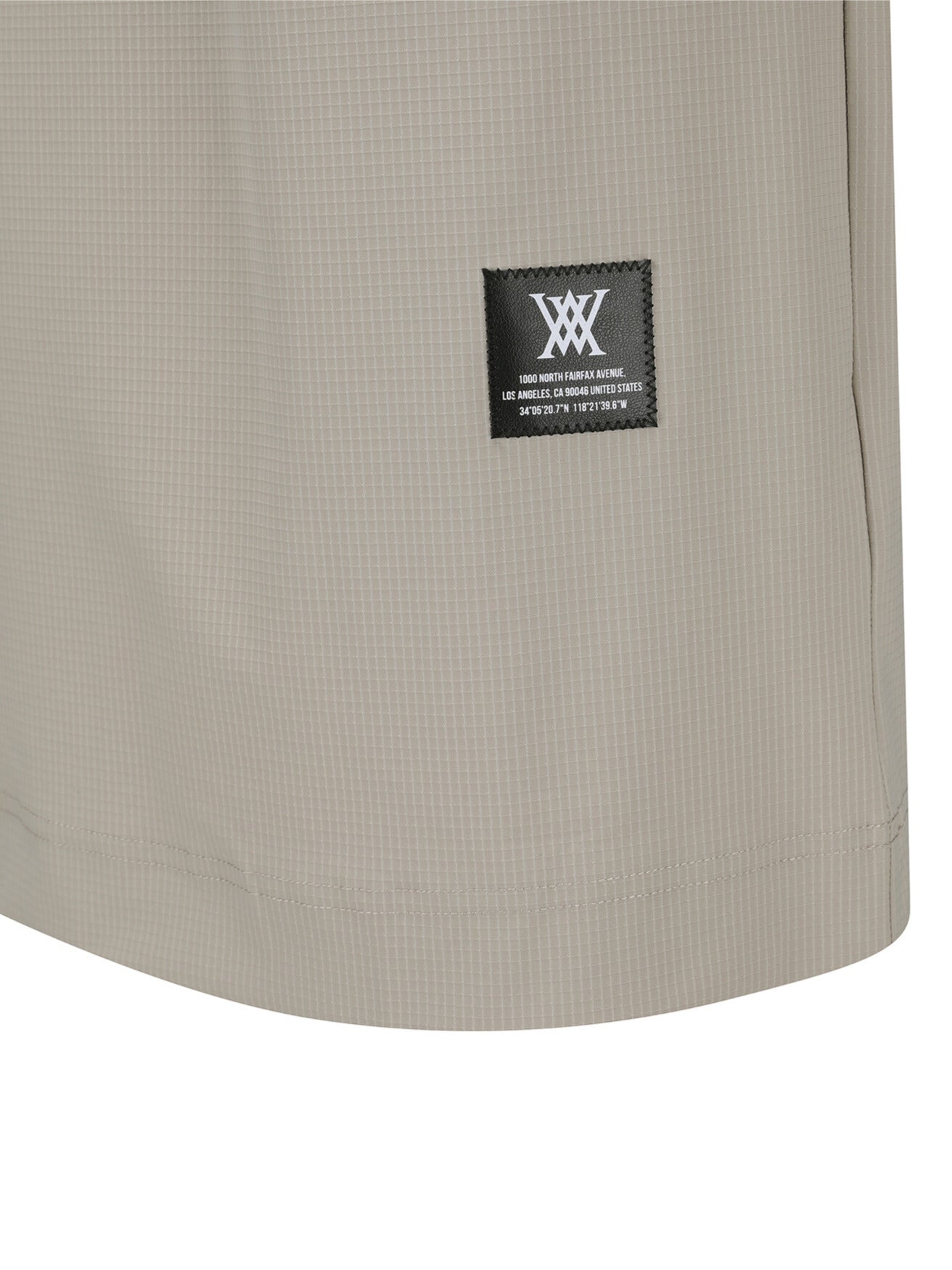 MEN WOOVEN SLEEVE CREW NECK