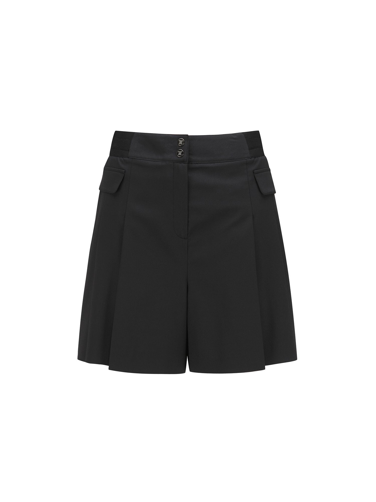 WOMEN SM PLEATED HALF PANTS