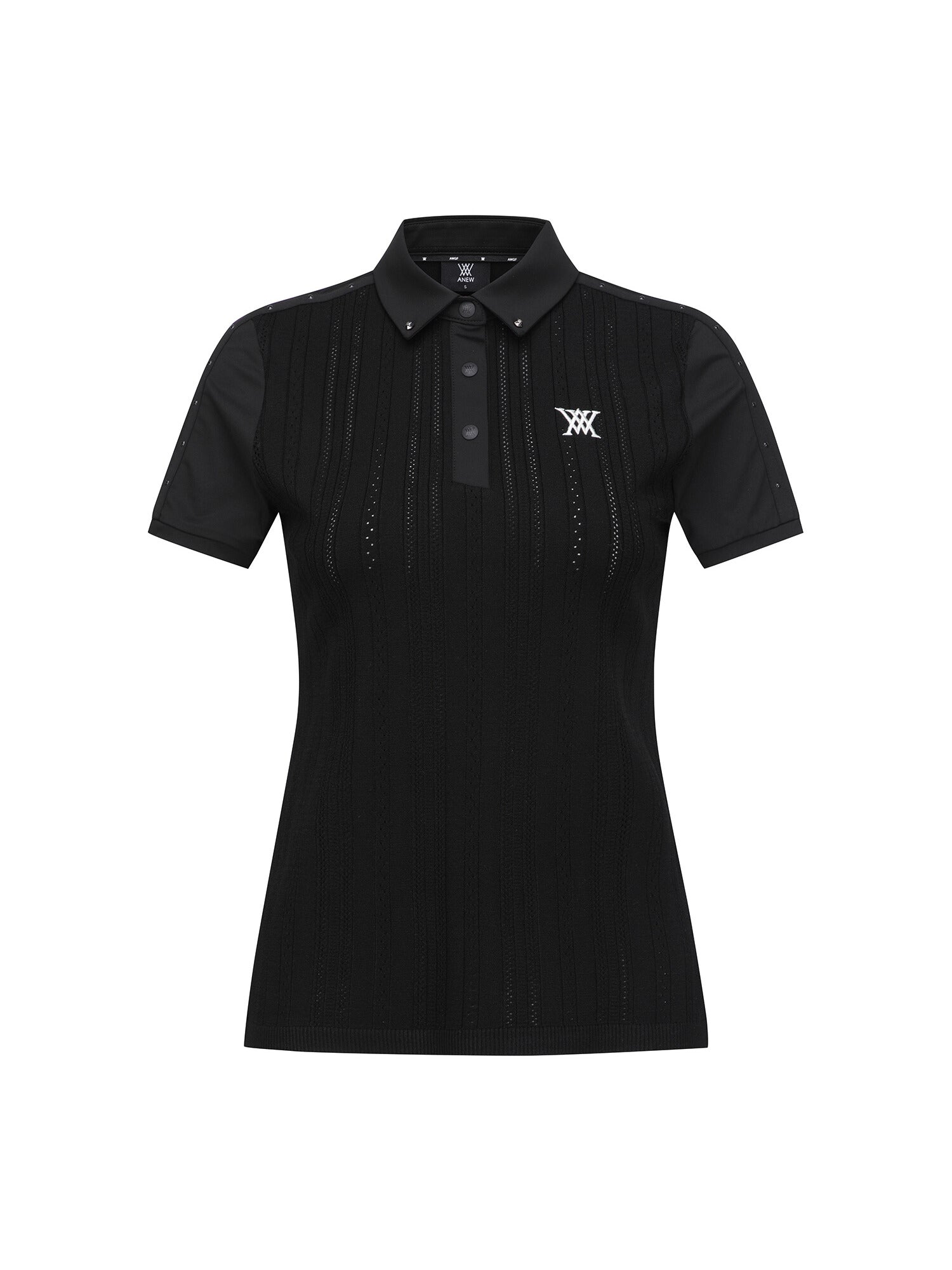 WOMEN SM TEXTURED HYBRID SHORT T-SHIRT
