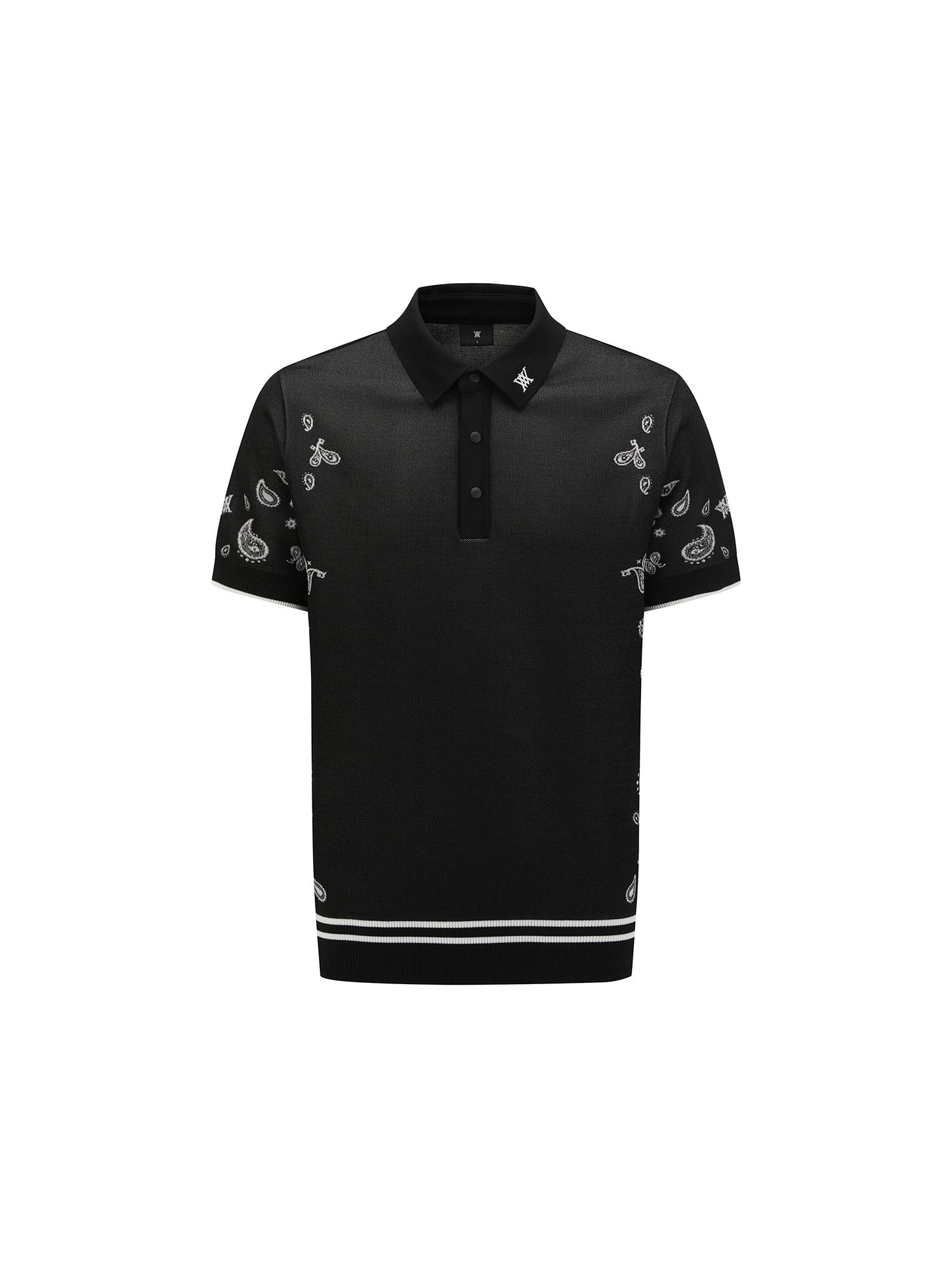 MEN PAISLEY SHORT SLEEVE SWEATER