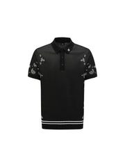 MEN PAISLEY SHORT SLEEVE SWEATER