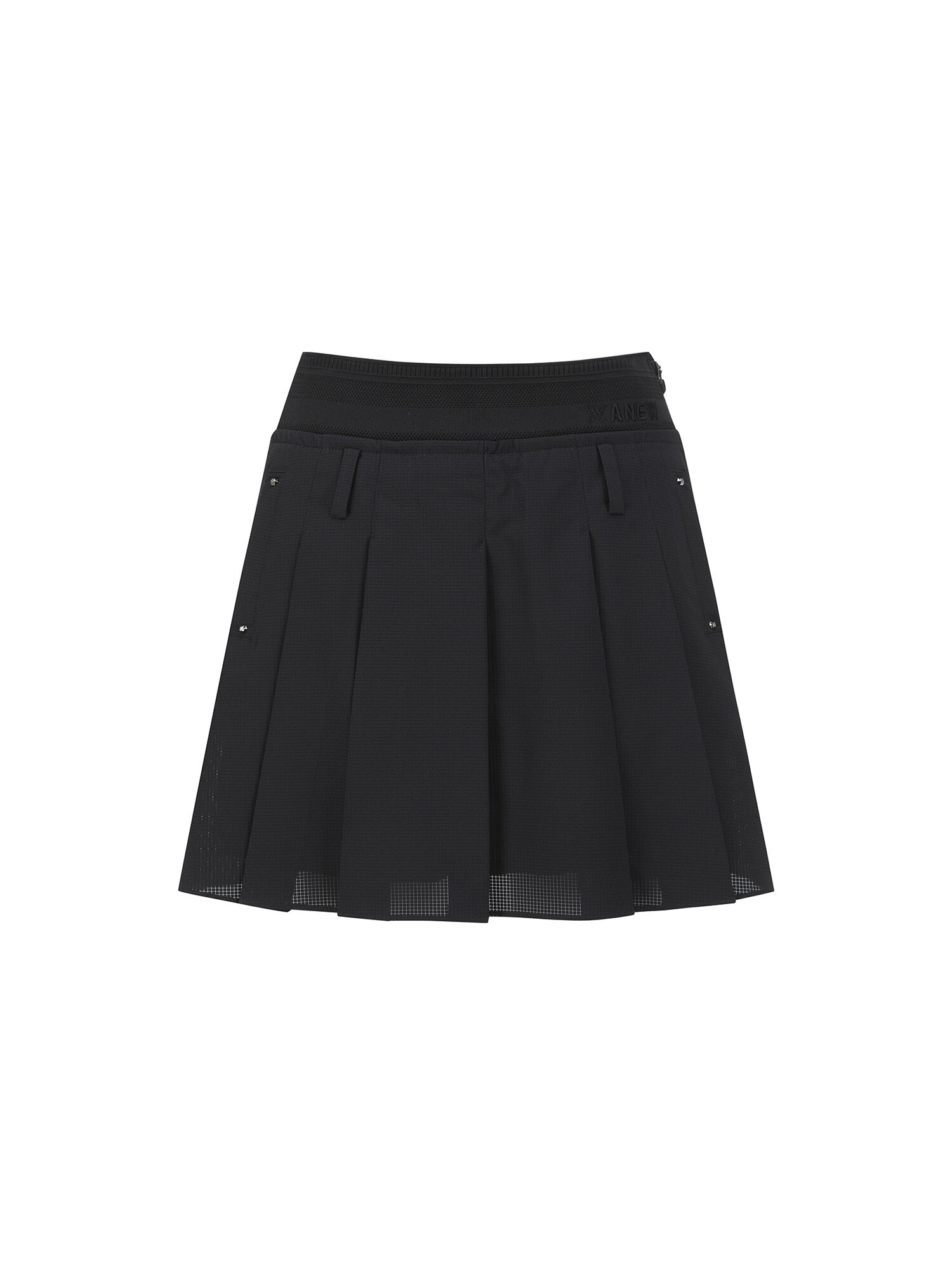 WOMEN SM BAND PLEATED SKIRT