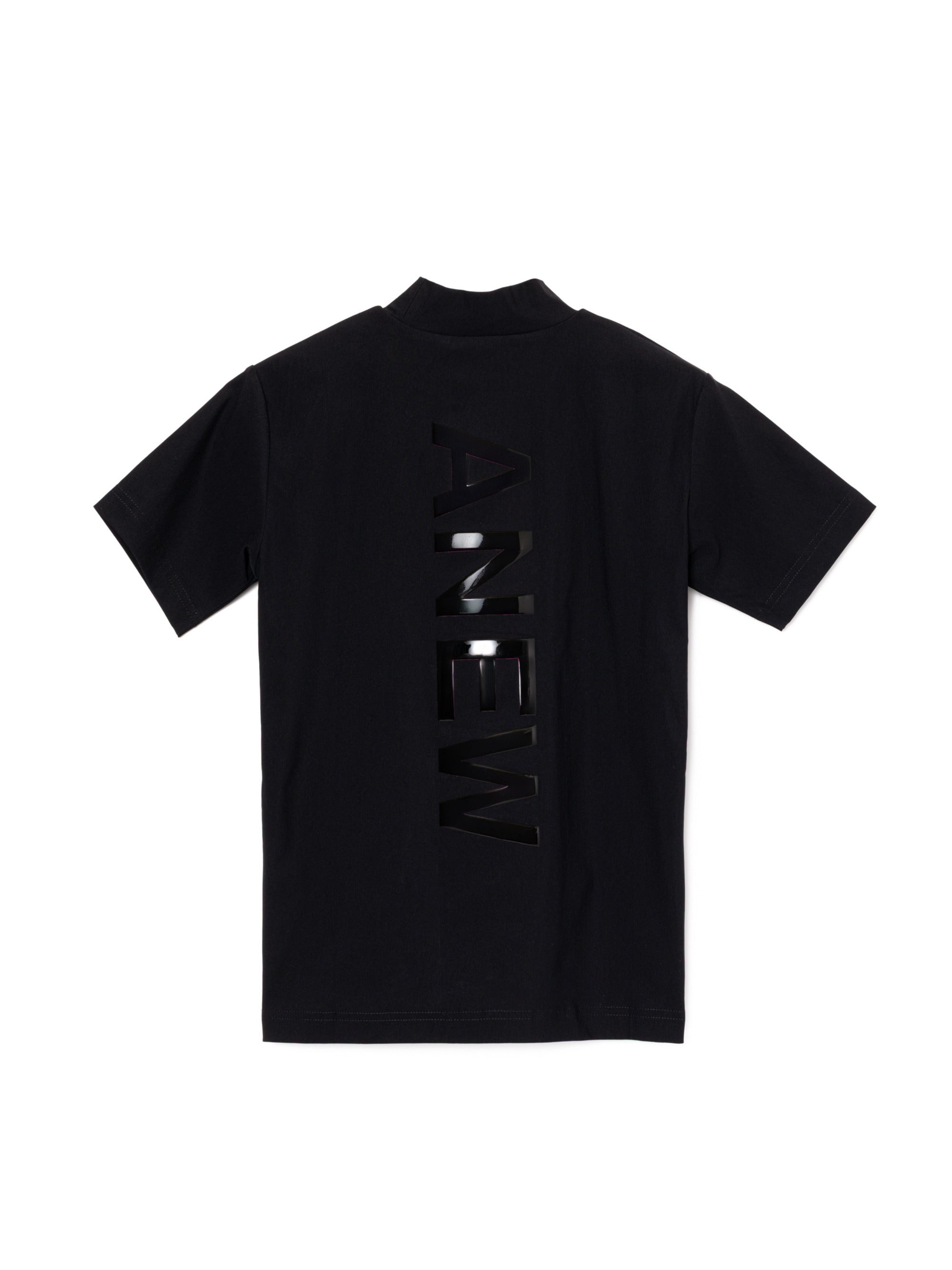 WOMEN SHORT SLEEVE MOCK NECK SHIRT JAPAN LIMITED