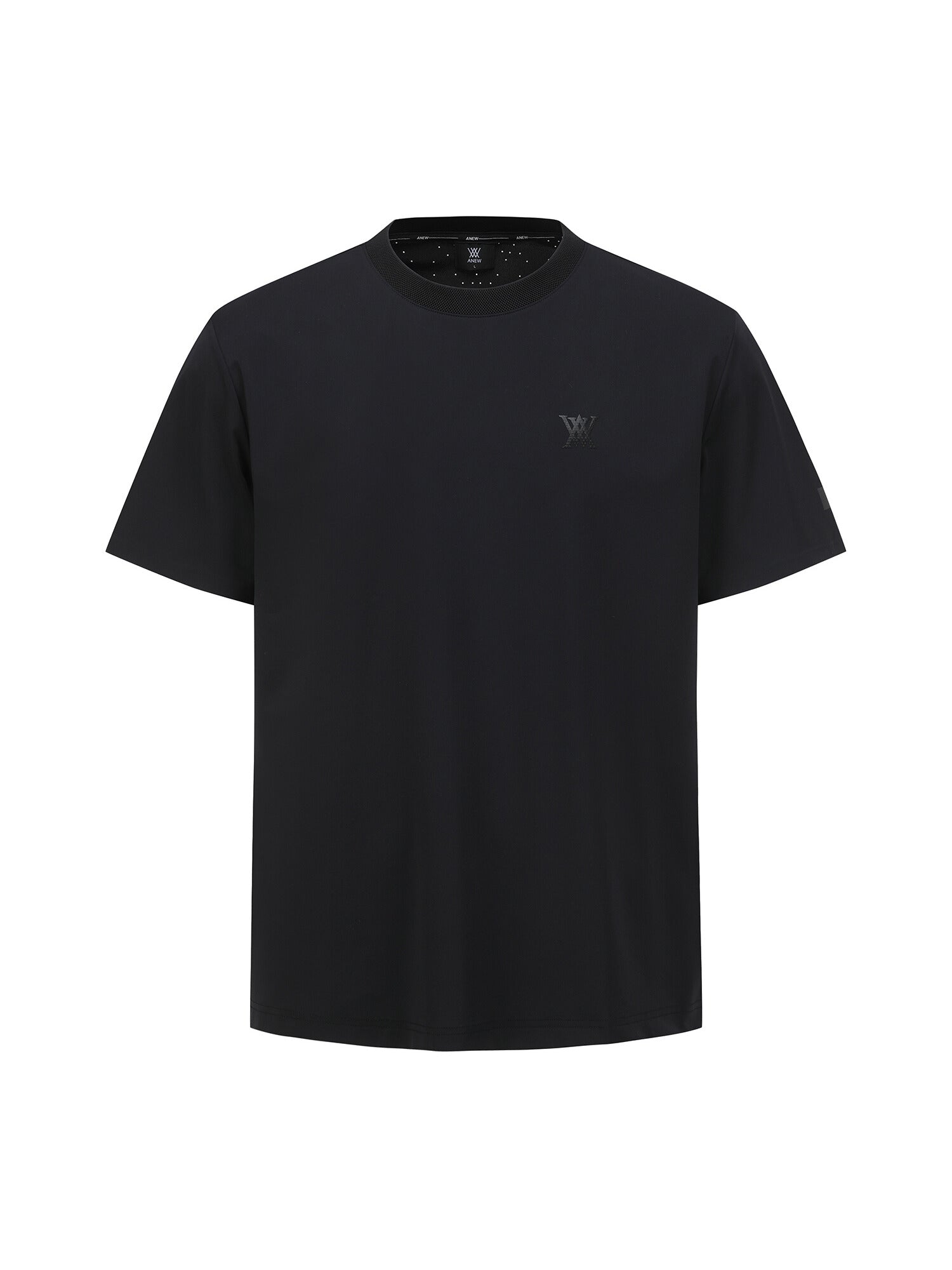 MEN SM BLACK FINISH ROUND SHORT T-SHIRT