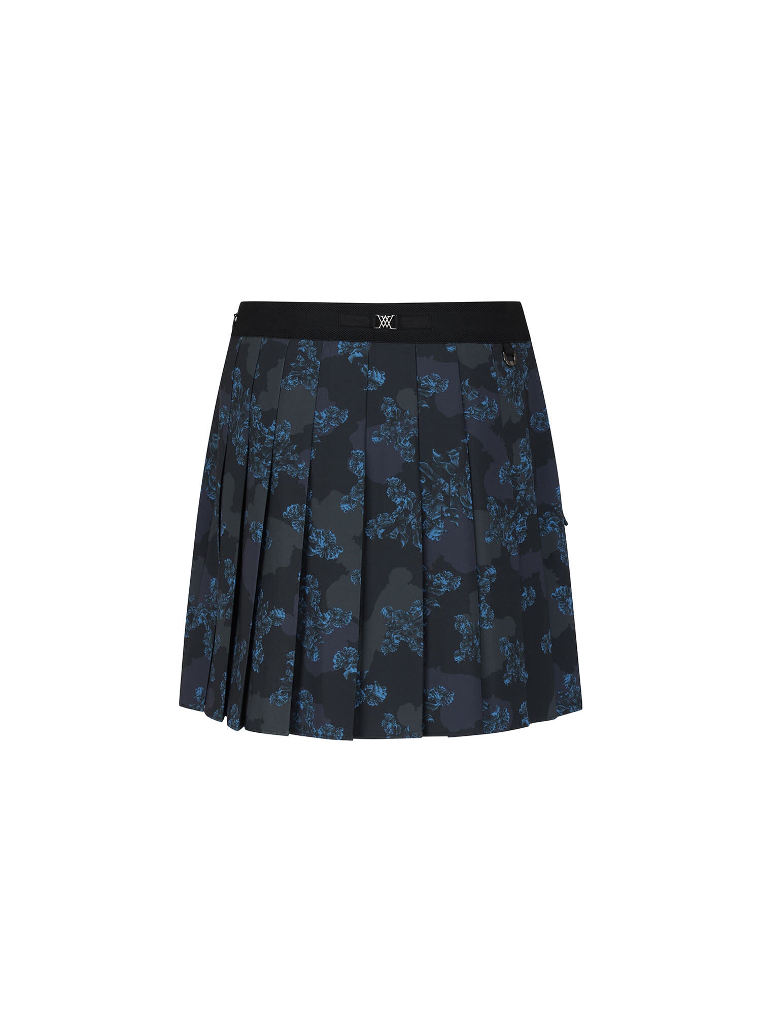 WOMEN FA FLOWER PATTERN PLEATED SKIRT