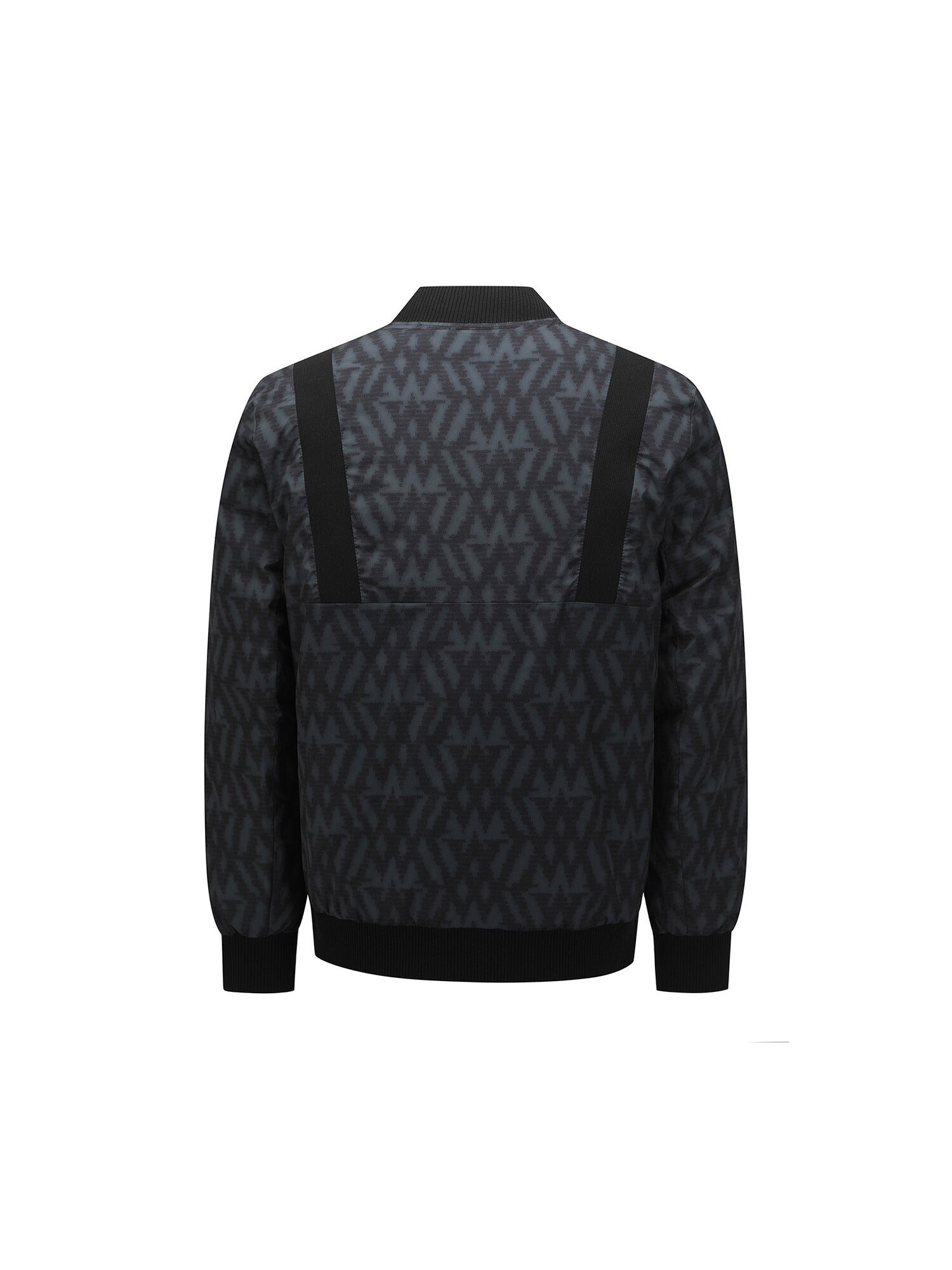 MEN WI LOGO PATTERN REVERSIBLE DOWN JACKET