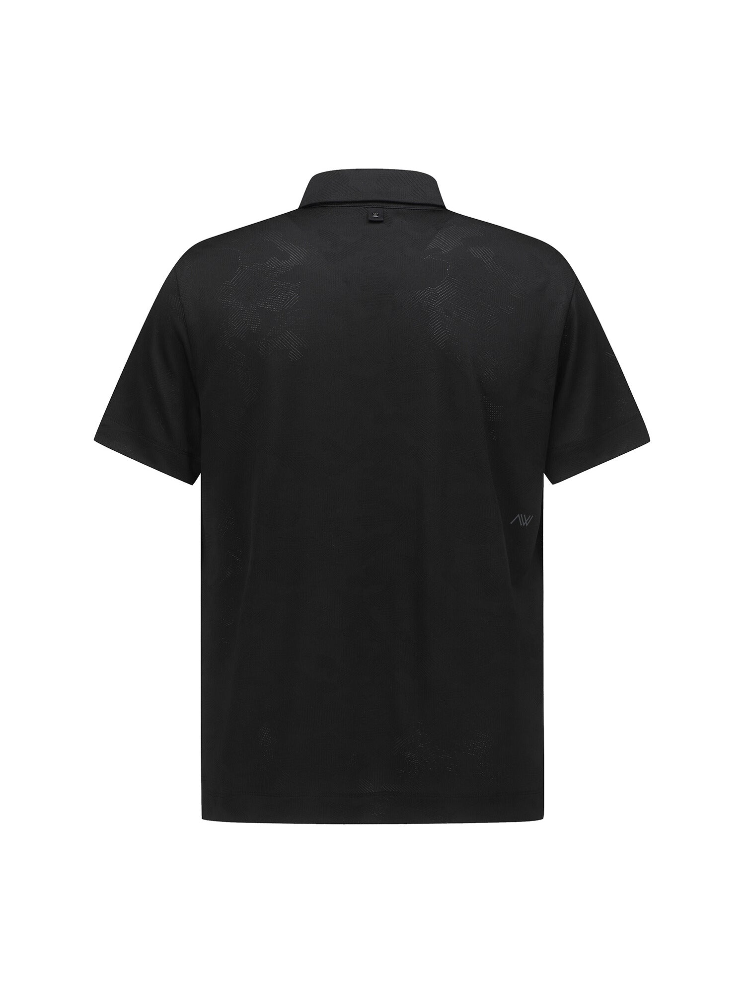 MEN JACQUARD COLLAR SHORT T-SHIRT