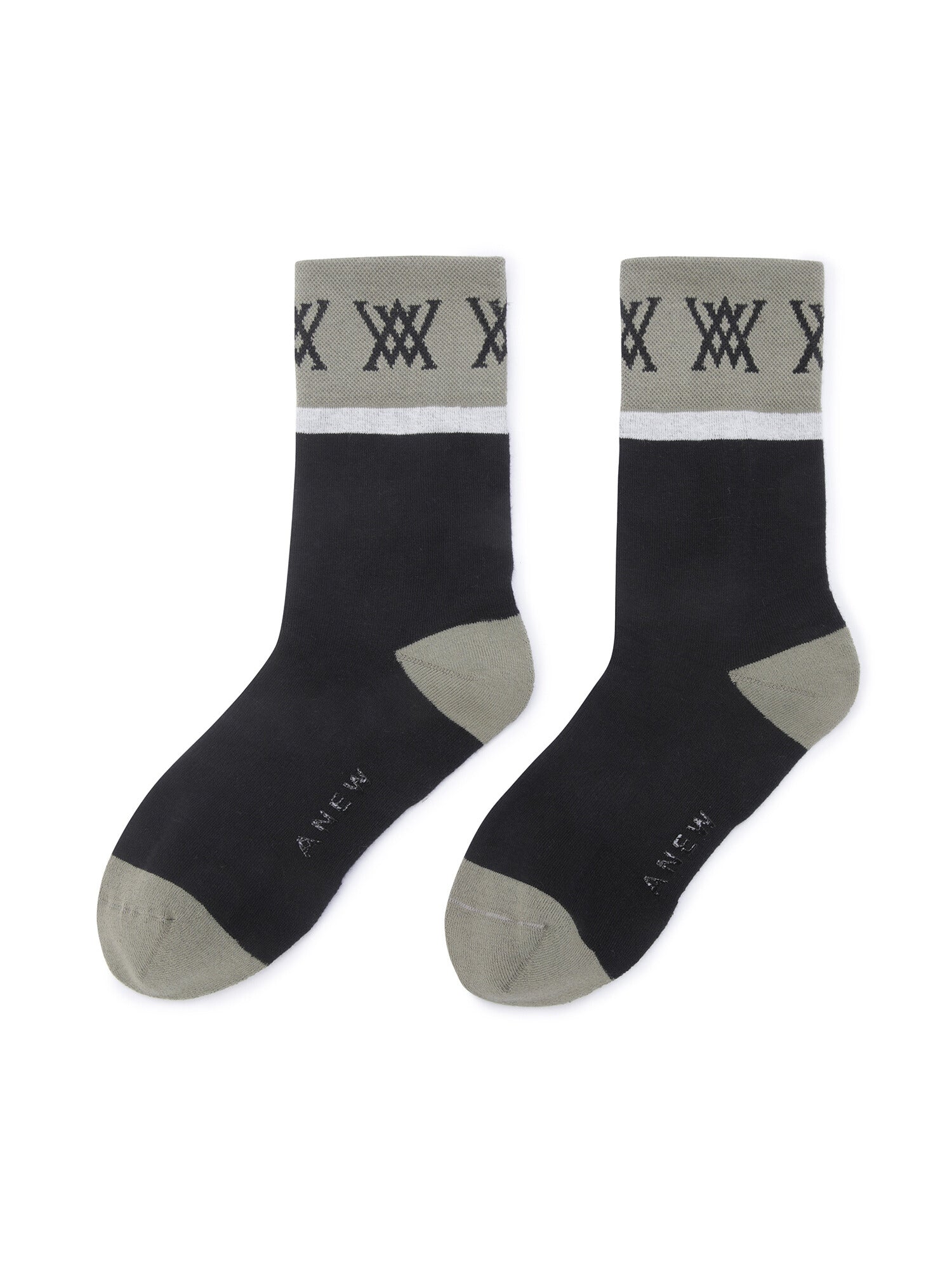 WOMEN BLOCK MEDIUM NECK SOCKS