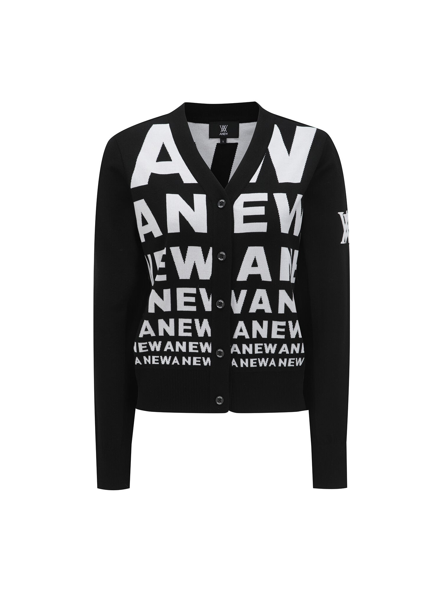 WOMEN SP LOGO PATTERN KNIT CARDIGAN