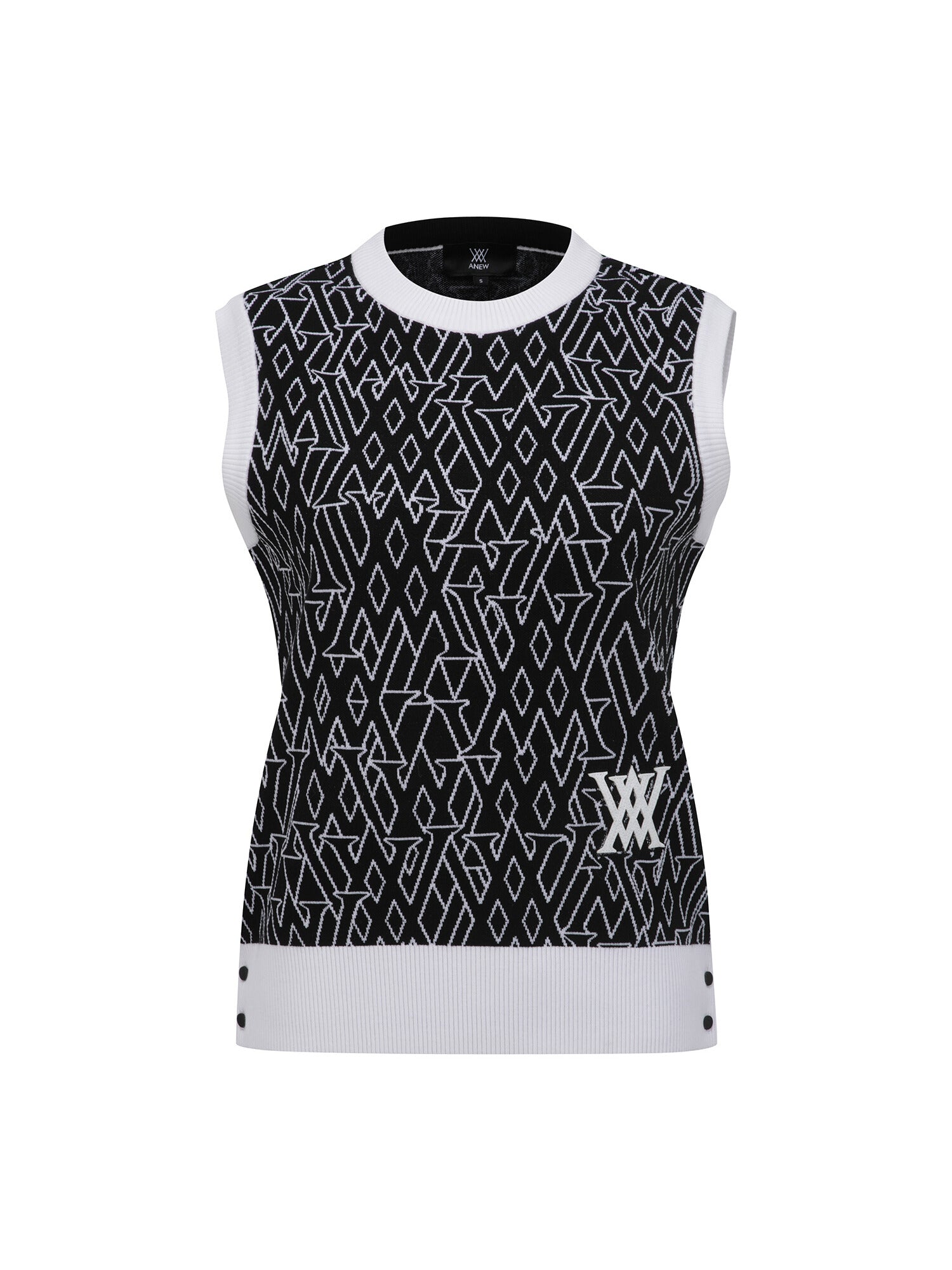 WOMEN SP LOGO PATTERN KNIT VEST