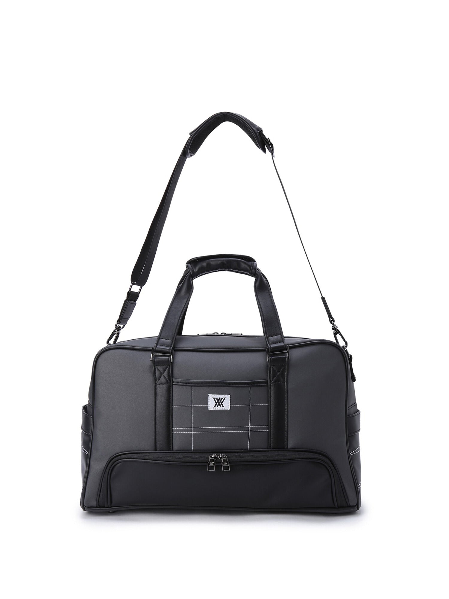 DOUBLE LOGO BOSTON BAG